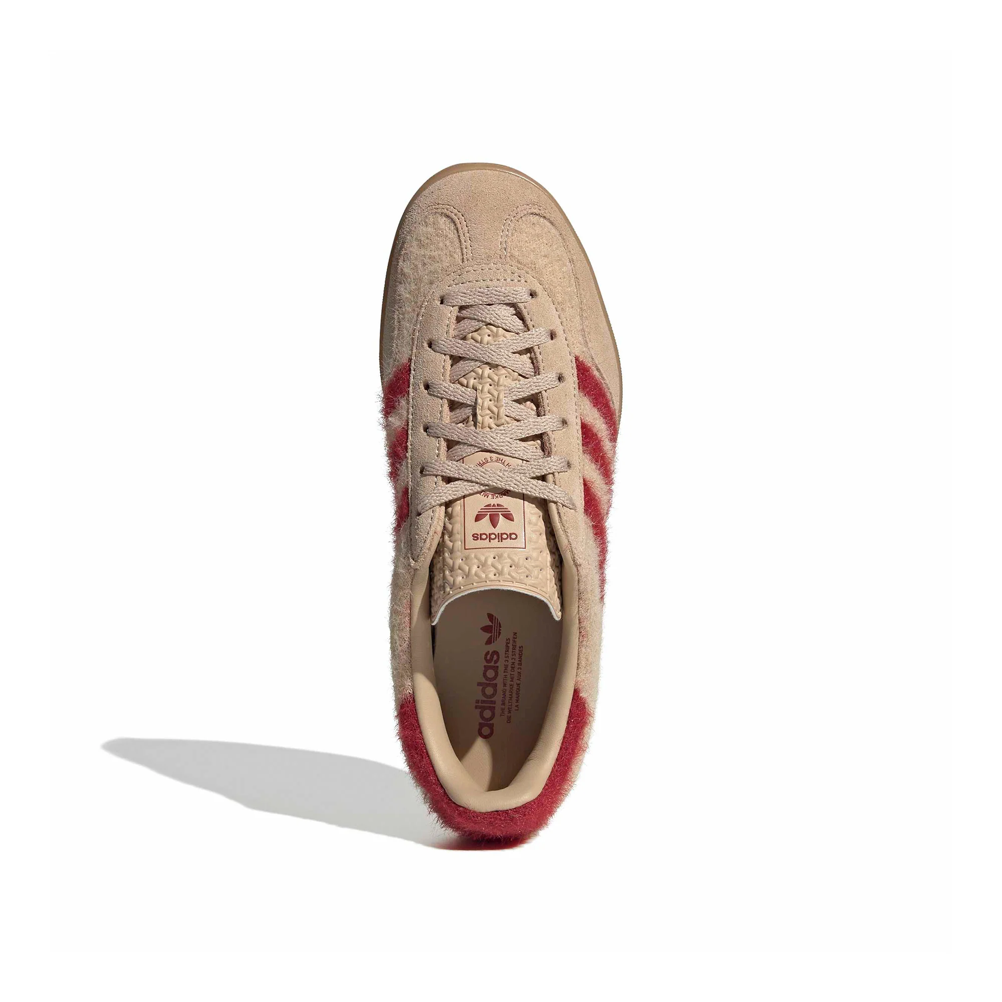 Womens adidas Gazelle Indoor 'Magic Beige/Team Victory Red' - Image 3