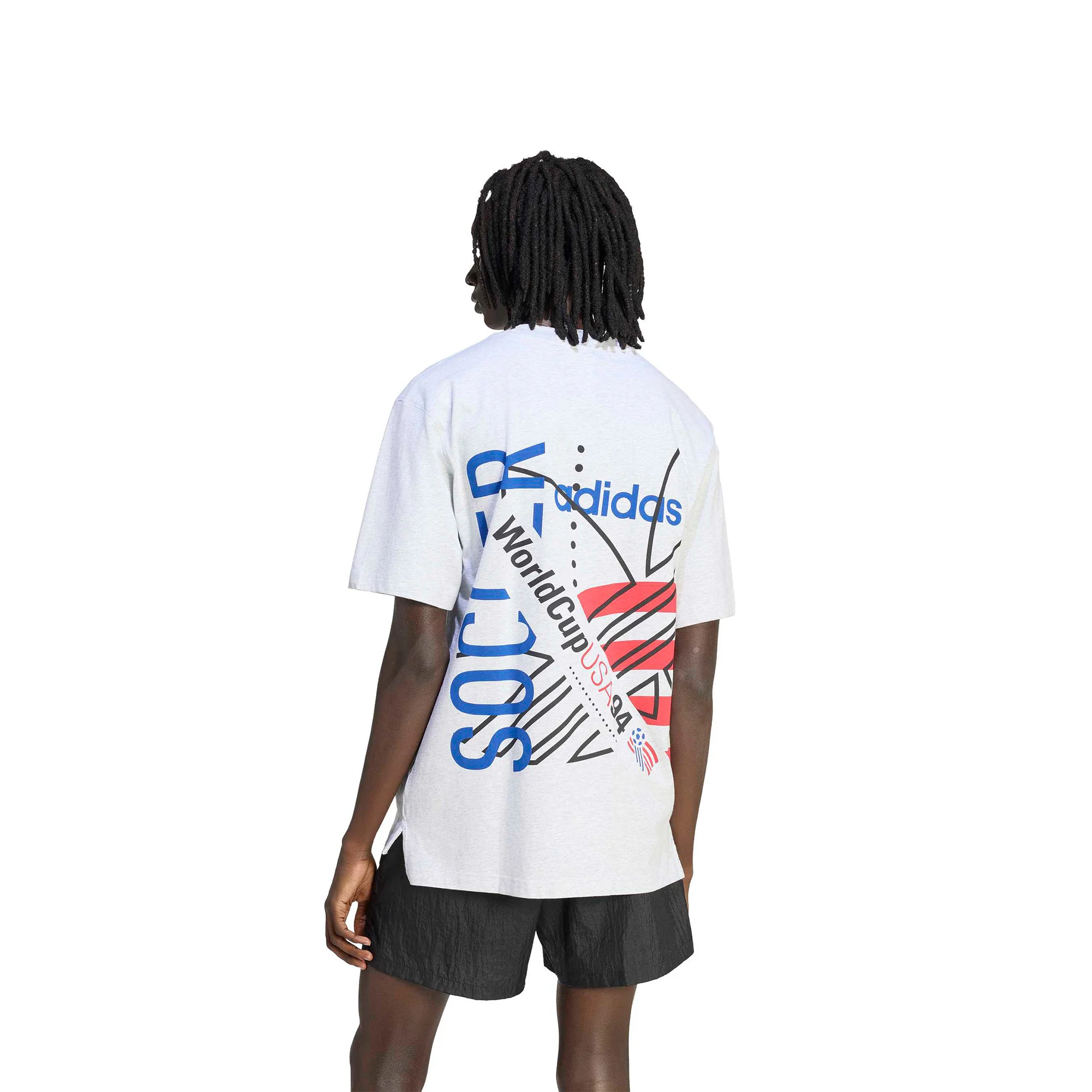 adidas USA Tee 'Heather Grey' - Image 2