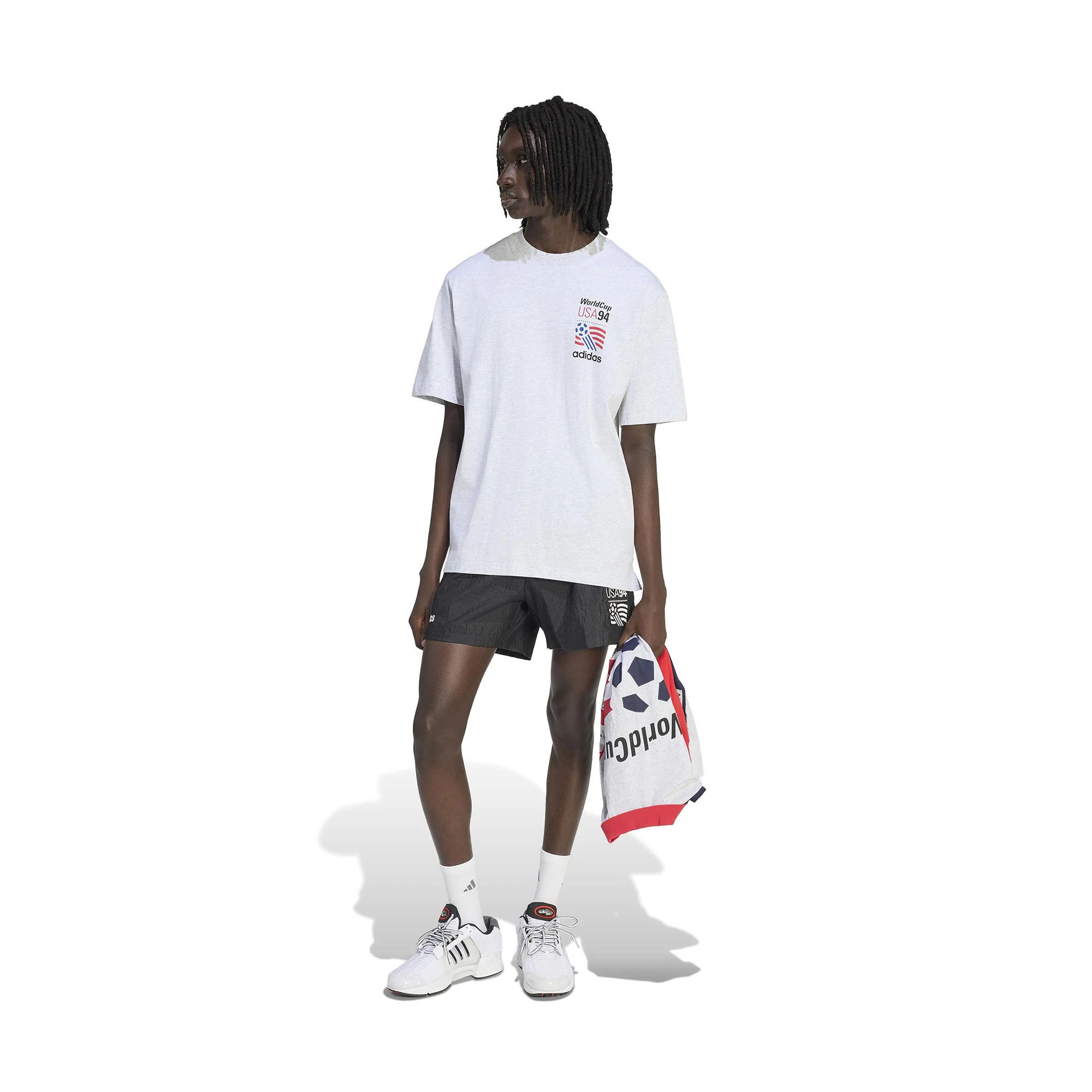 adidas USA Tee 'Heather Grey' - Image 3