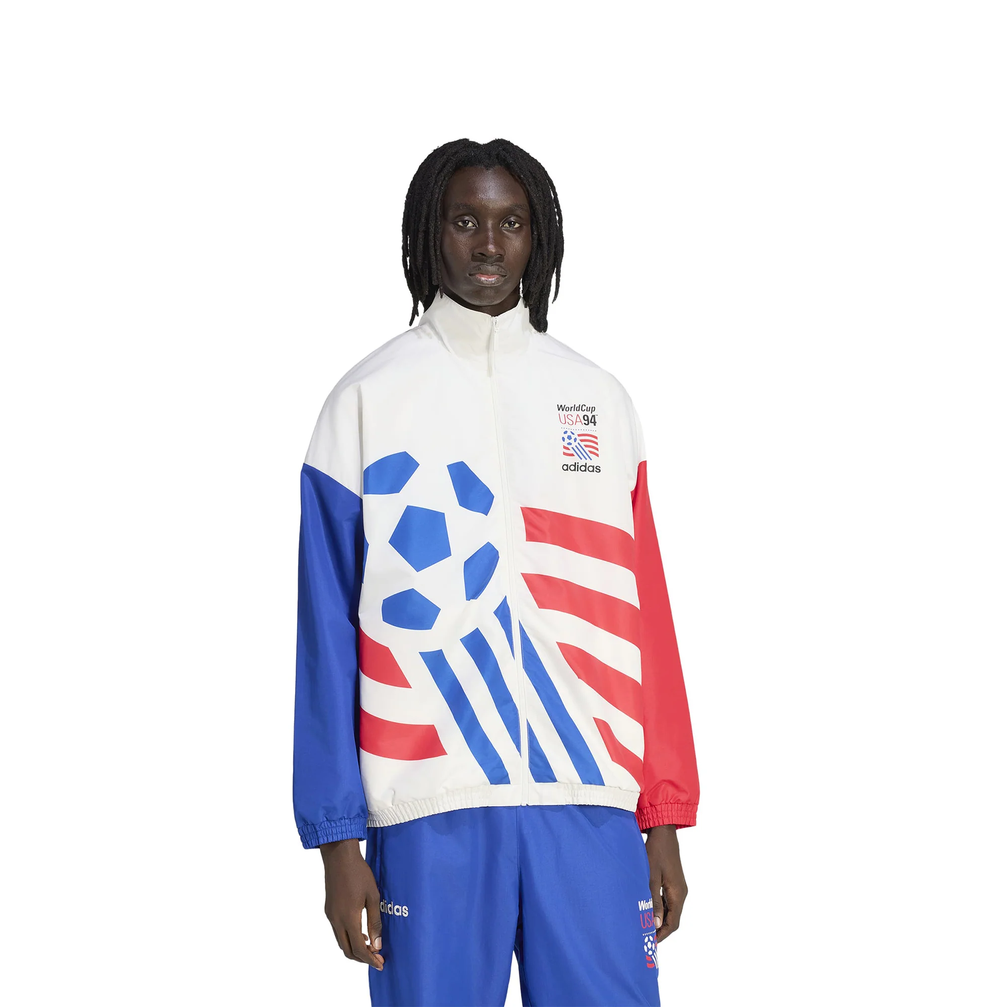 adidas USA Woven Track Jacket 'Cloud White' - Image 2