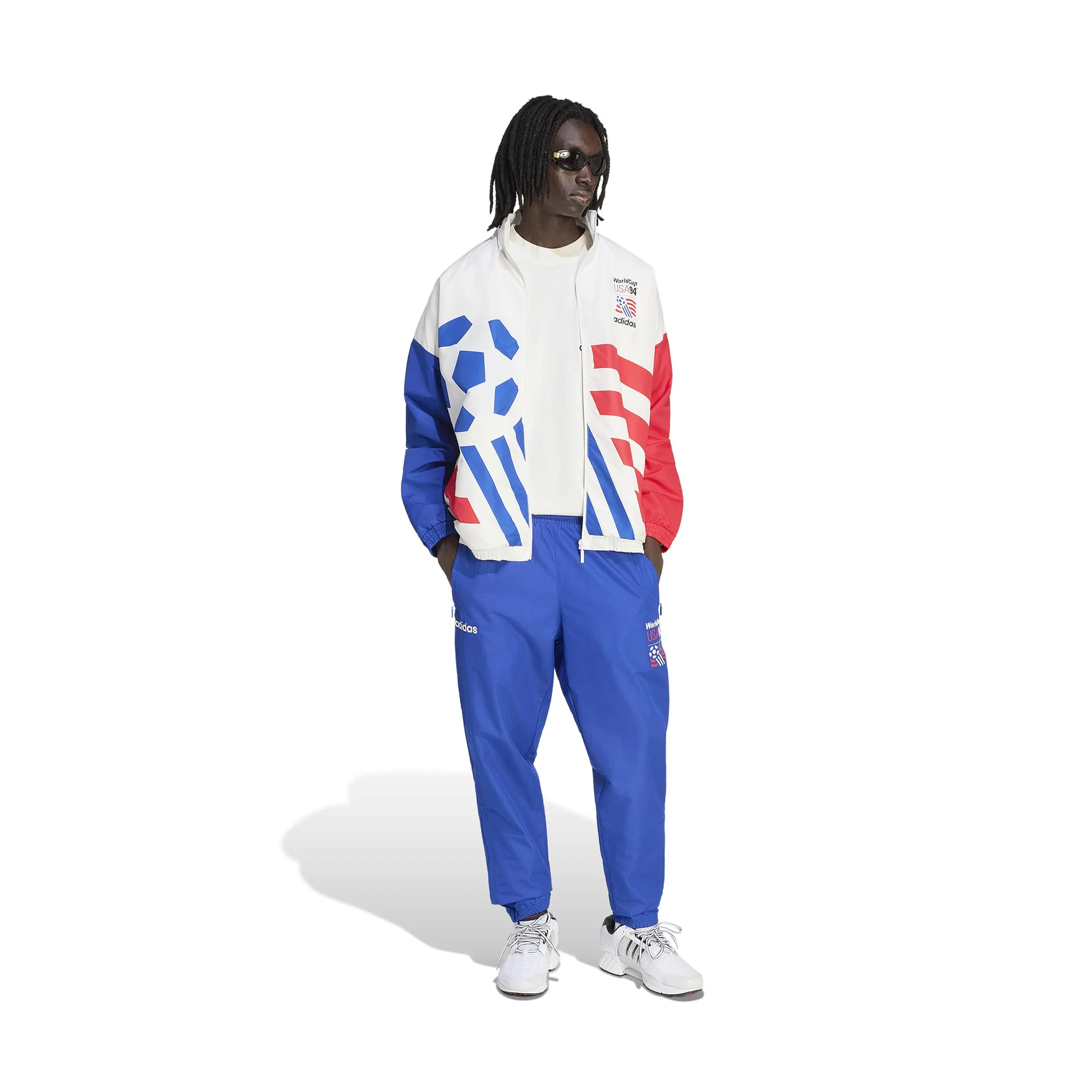 adidas USA Woven Track Jacket 'Cloud White' - Image 3