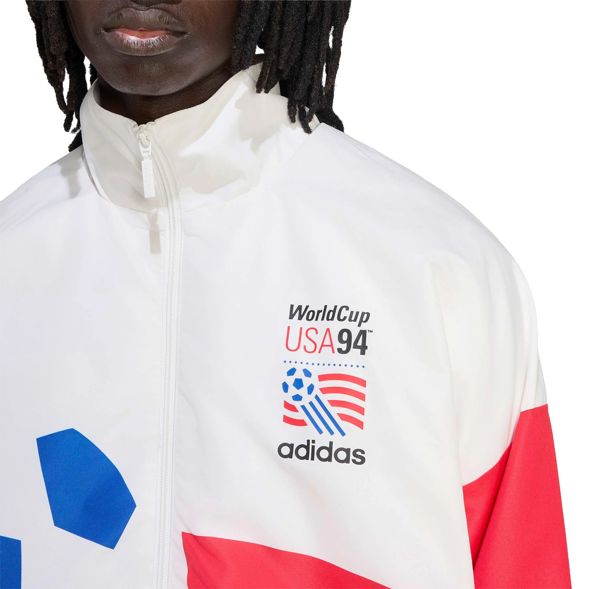 adidas USA Woven Track Jacket 'Cloud White' - Image 4