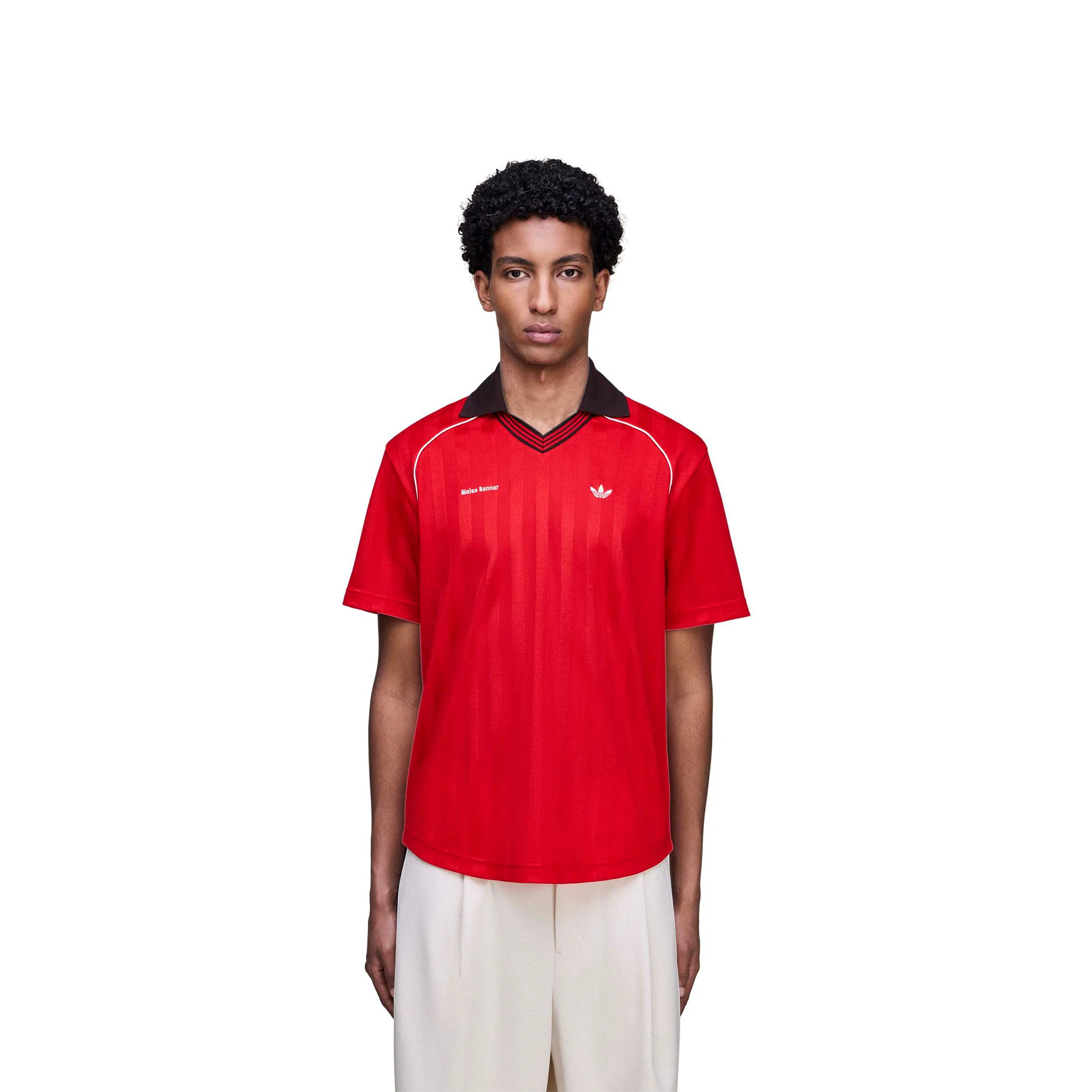 adidas x Wales Bonner Football Shirt 'Scarlet' - Image 3