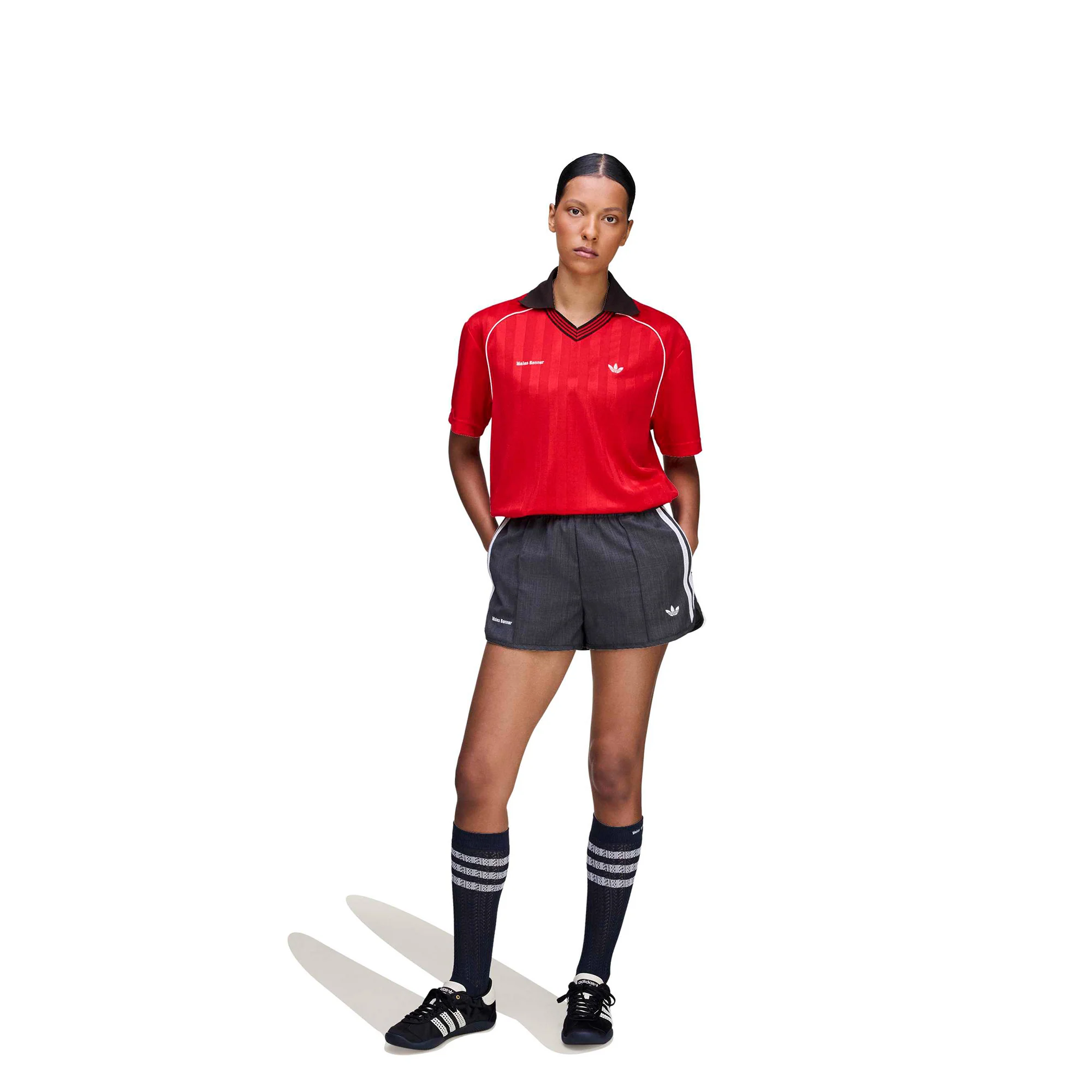 adidas x Wales Bonner Football Shirt 'Scarlet' - Image 4