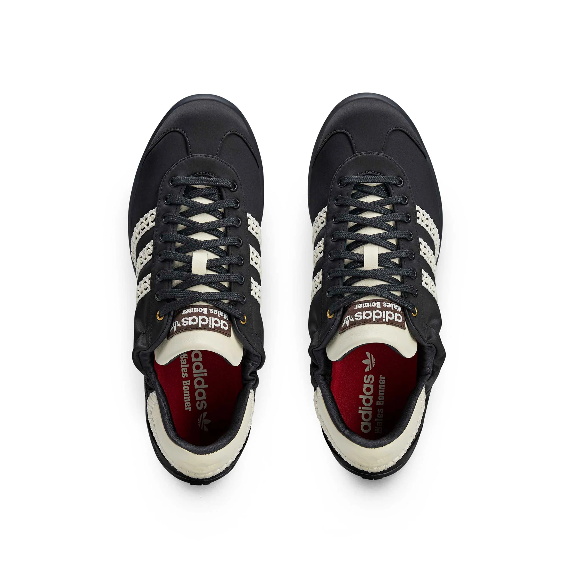 adidas x Wales Bonner Karintha Lo Satin 'Black/Dark Brown' - Image 3