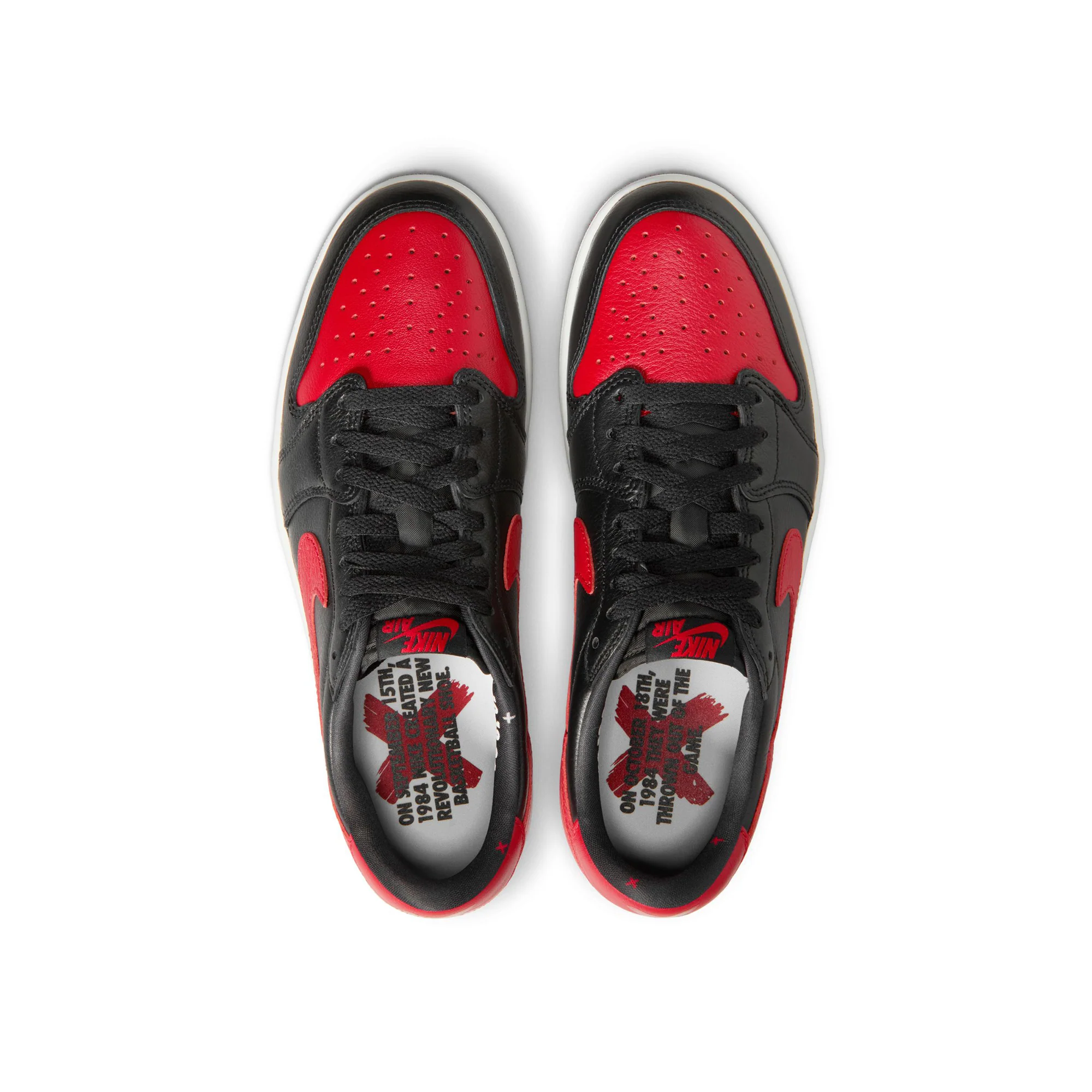 Air Jordan 1 Retro Low 'Black/Black/Varsity Red' - Image 3