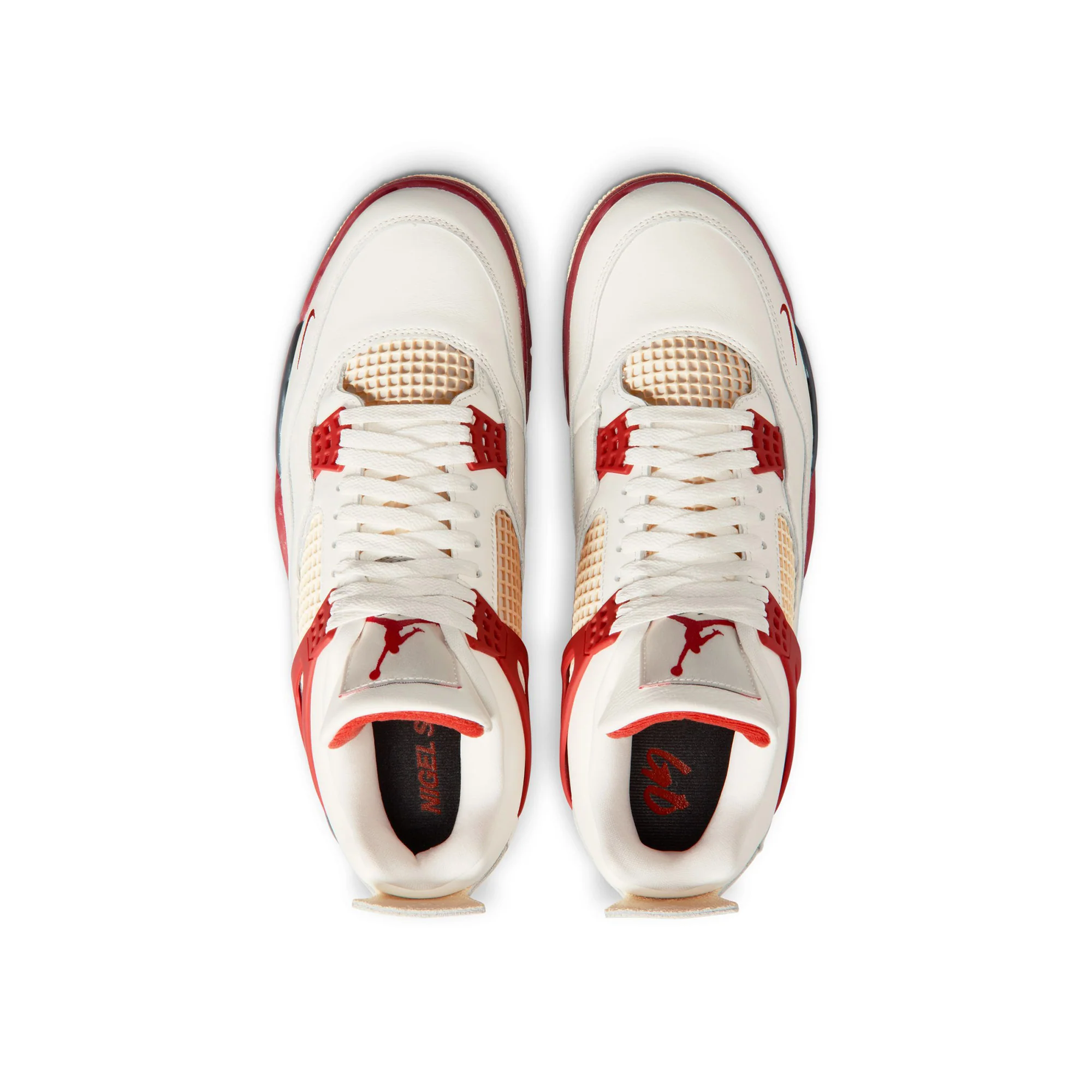 Air Jordan 4 BIKE AIR 'Sail/Cinnabar' - Image 3