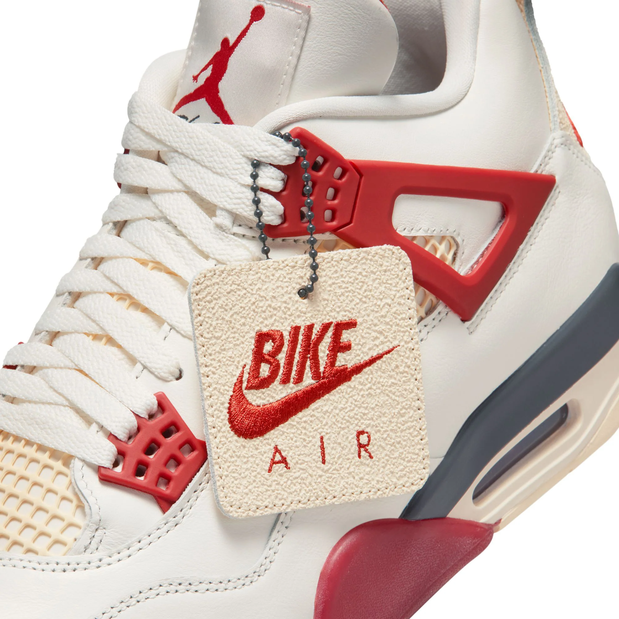 Air Jordan 4 BIKE AIR 'Sail/Cinnabar' - Image 5