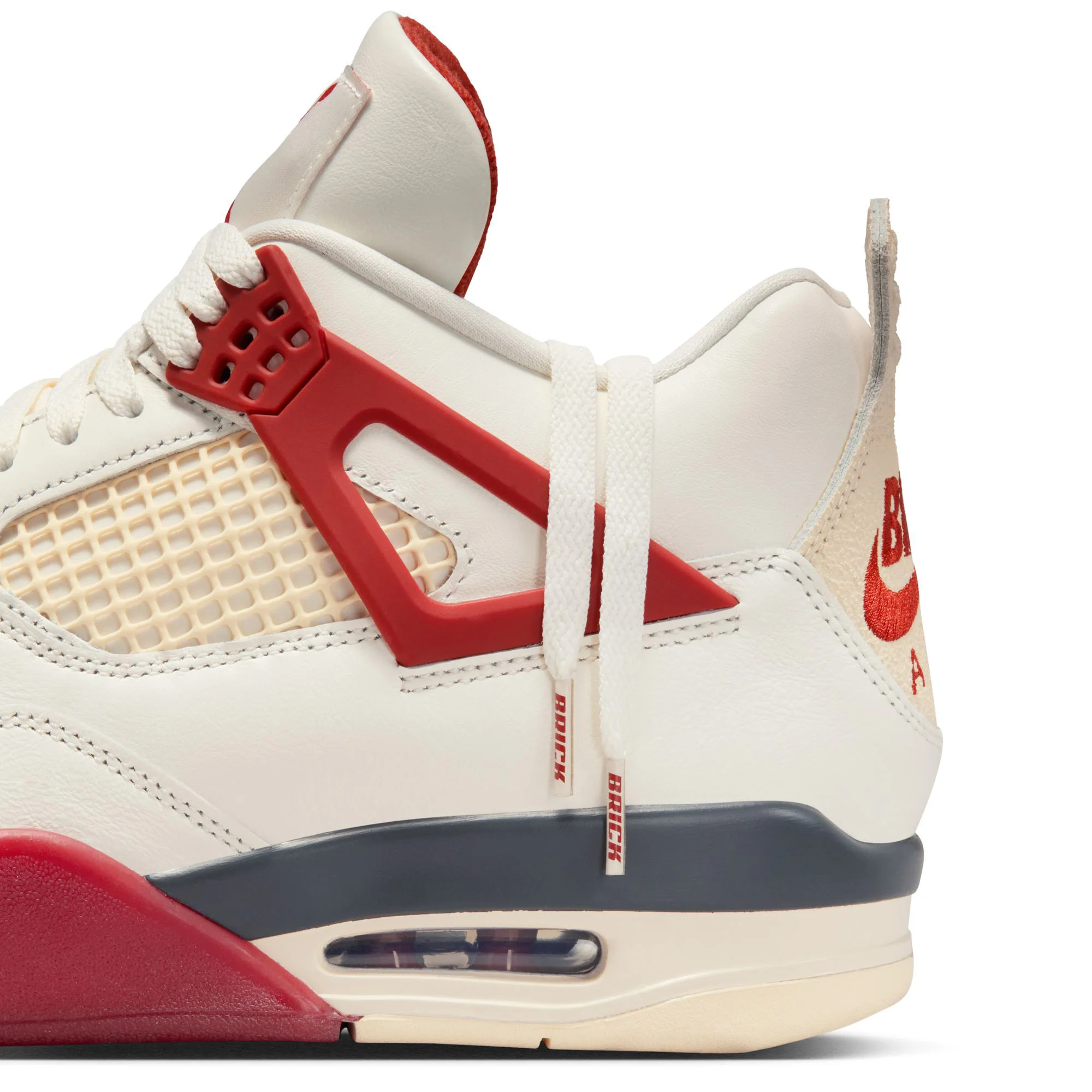 Air Jordan 4 BIKE AIR 'Sail/Cinnabar' - Image 6