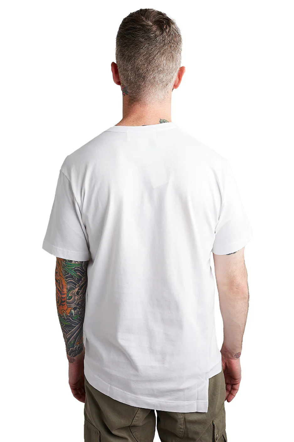 Comme des Garcons SHIRT Mens Lacoste Badge Tee 'White' - Image 3