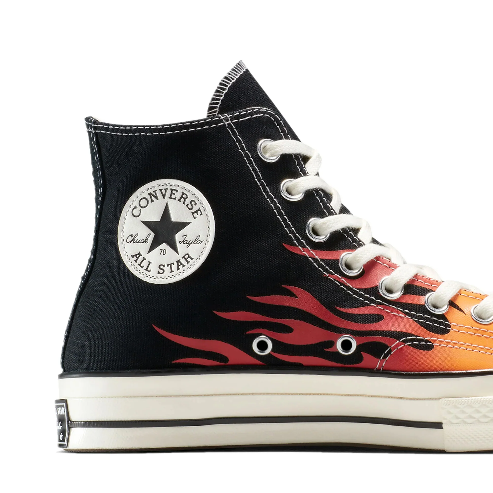 Converse Fire Chuck 70 Hi 'Black/Red' - Image 4