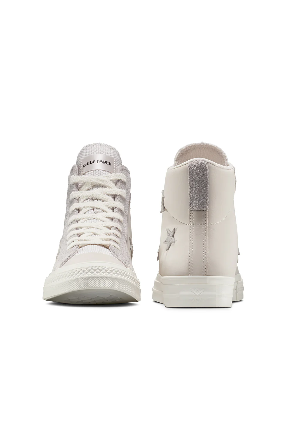 Converse x Daily Paper Star Player 76 Hi 'White Sand/Fern Green/Cyber Yellow' - Image 4