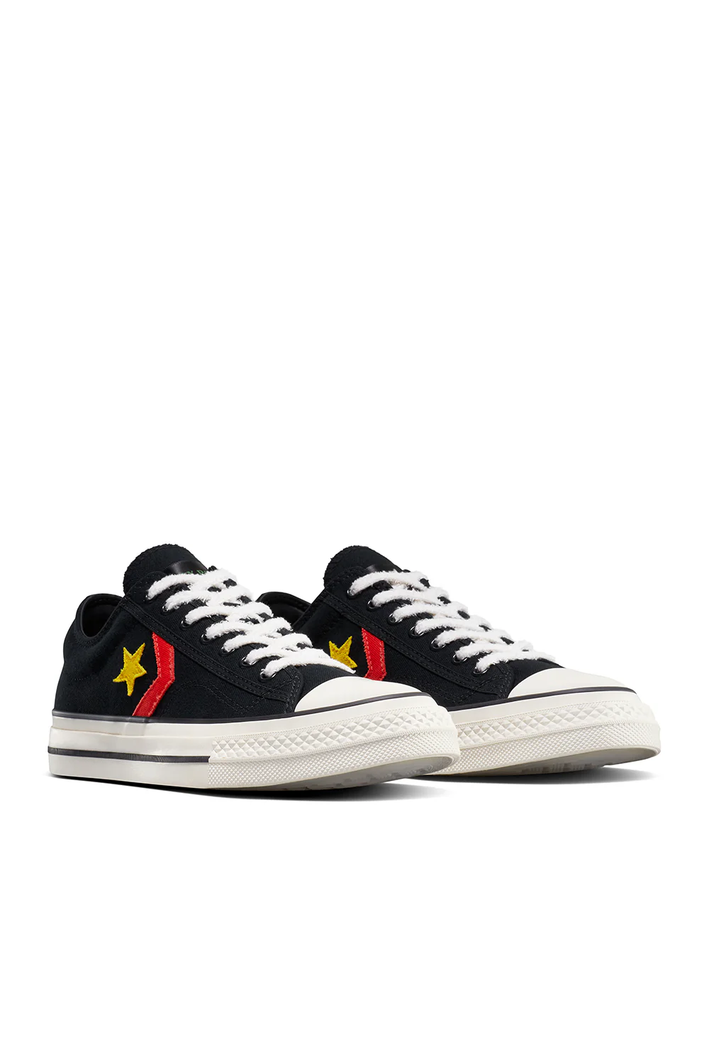 Converse x Daily Paper Star Player 76 Ox 'Black/Fern Green/Cyber Yellow' - Image 2