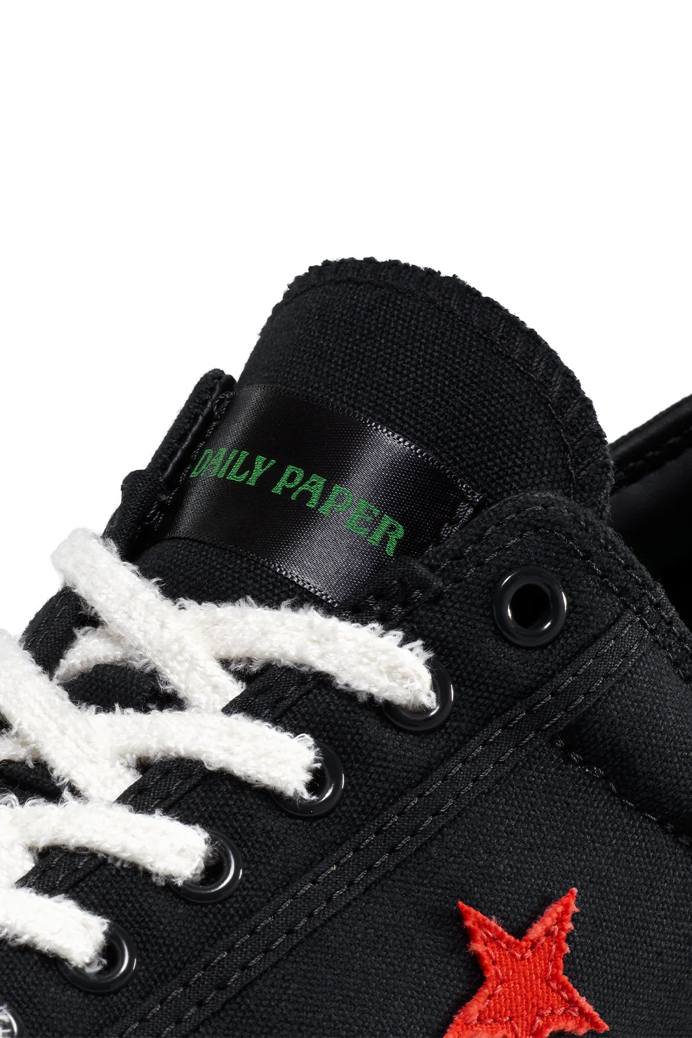 Converse x Daily Paper Star Player 76 Ox 'Black/Fern Green/Cyber Yellow' - Image 5
