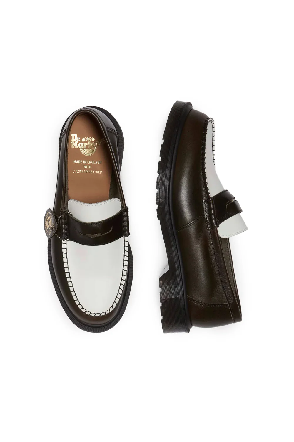 Dr Martens Classic Calf & Smooth Penton 'Olive/White' - Image 3