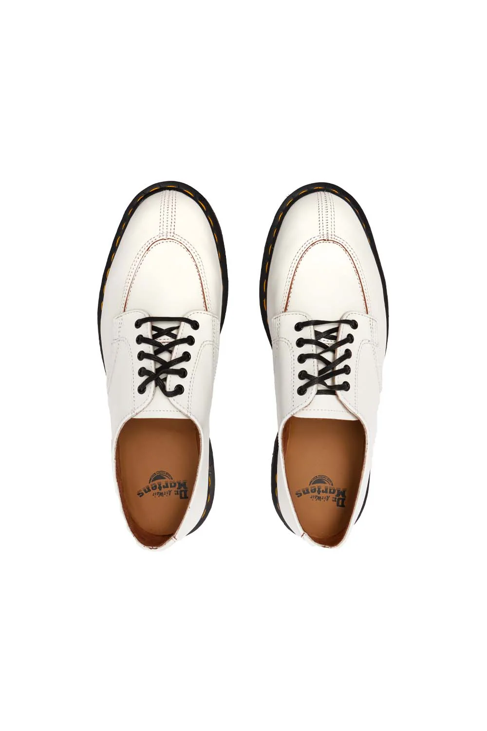 Dr Martens Mens 2046 Shoes 'White Vintage Smooth' - Image 3