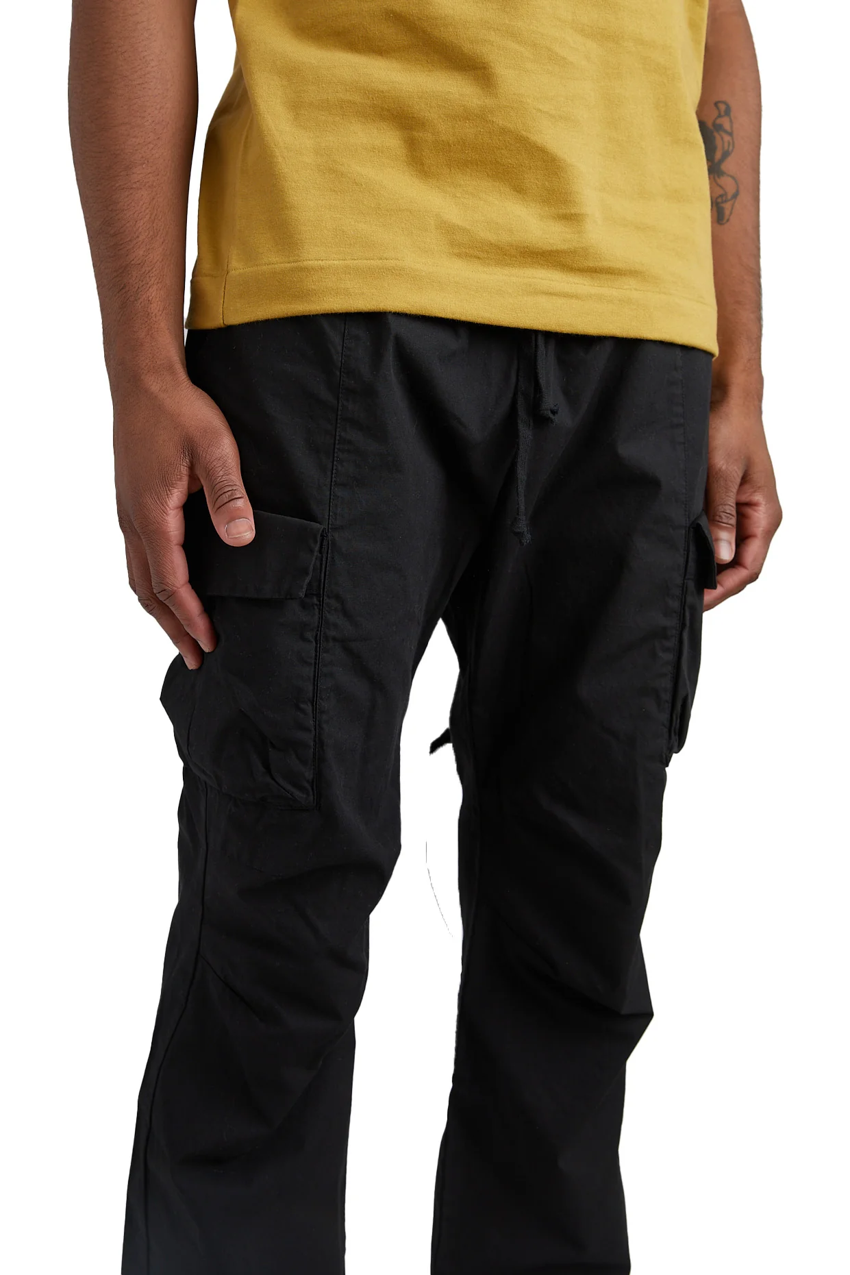 John Elliott Back Sateen Cargo Pants 'Black' - Image 4