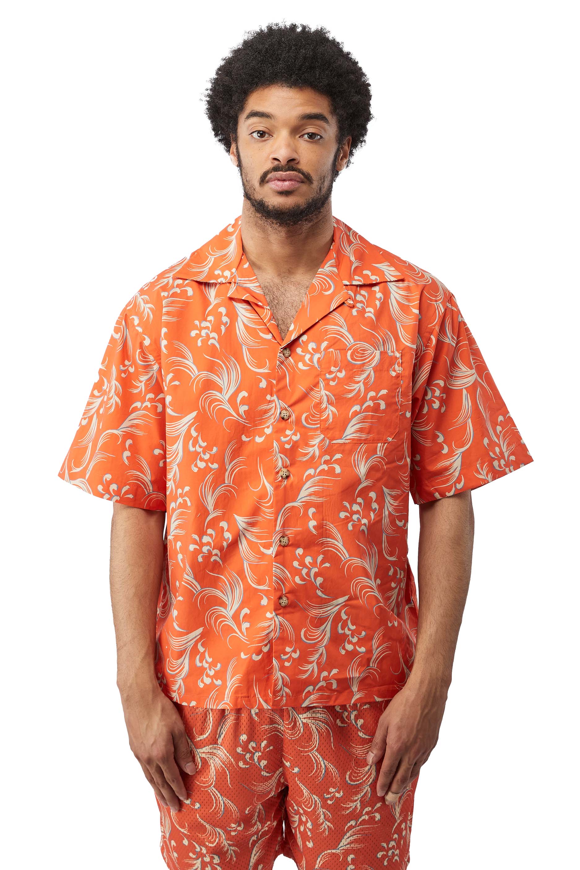 John Elliott Camp Shirt 'Orange'