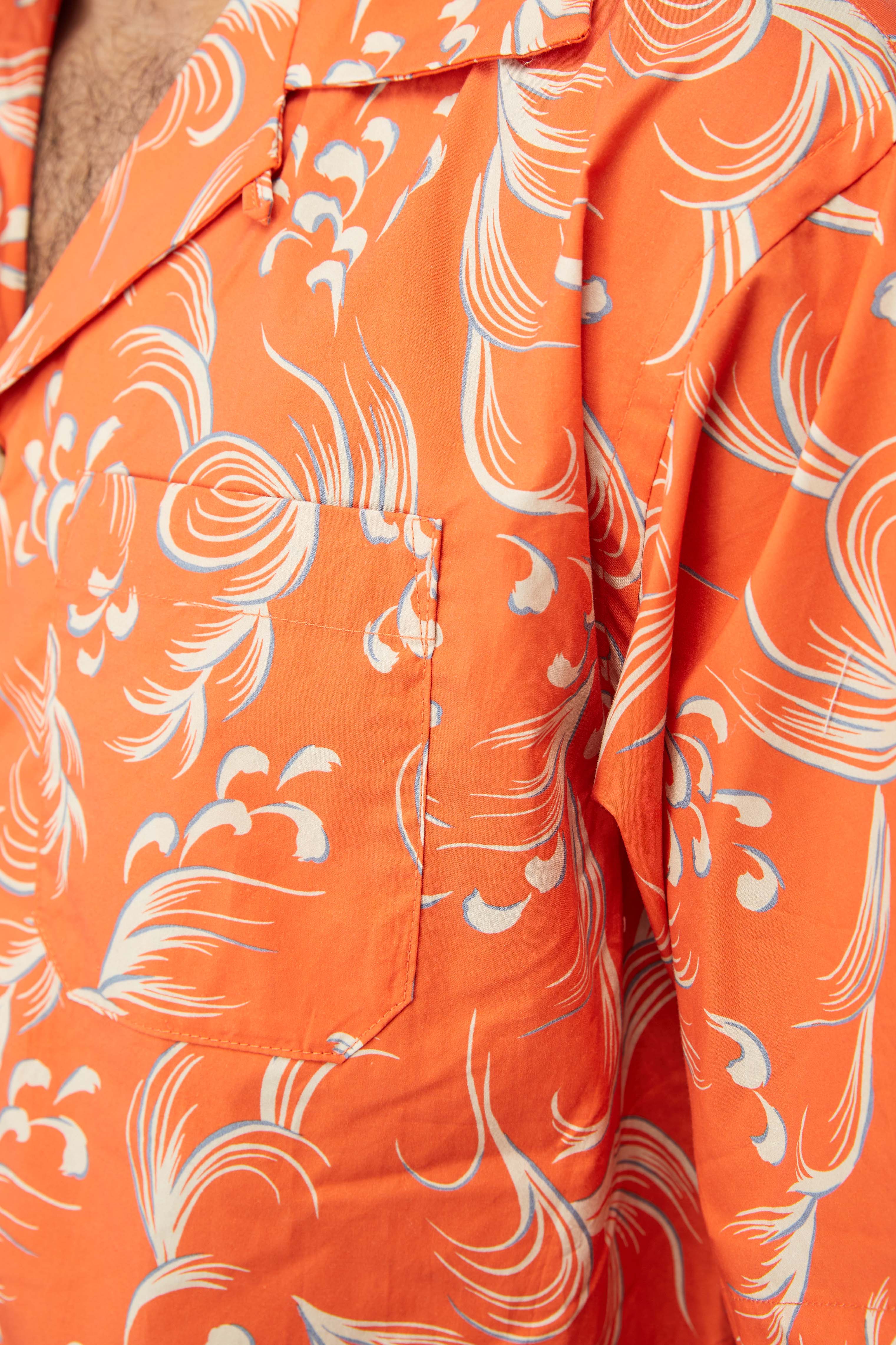 John Elliott Camp Shirt 'Orange' - Image 4