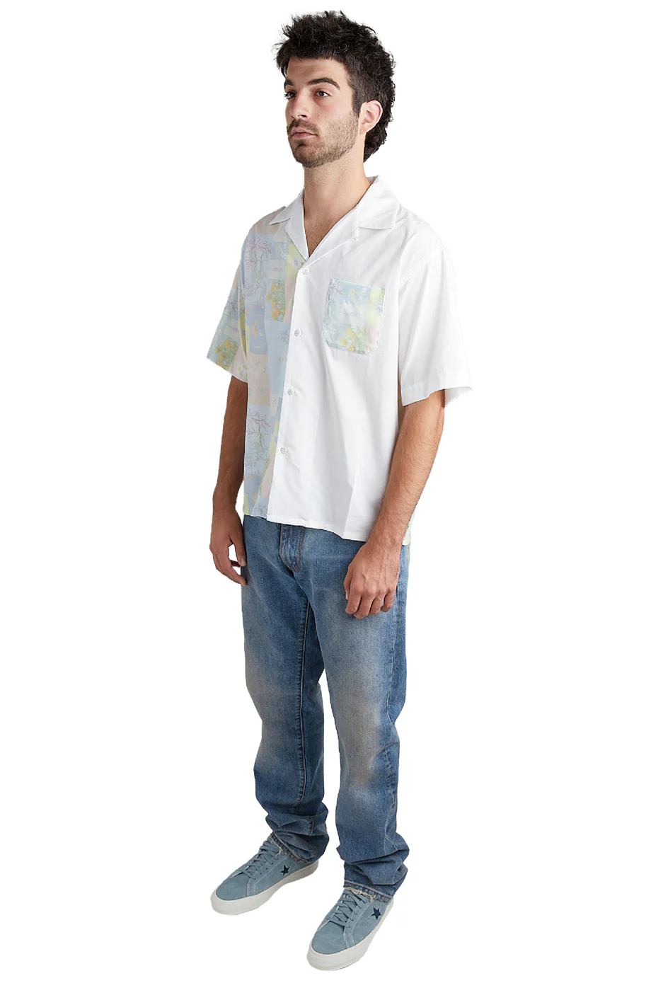 John Elliott Camp Shirt 'Super Bloom Grid' - Image 2