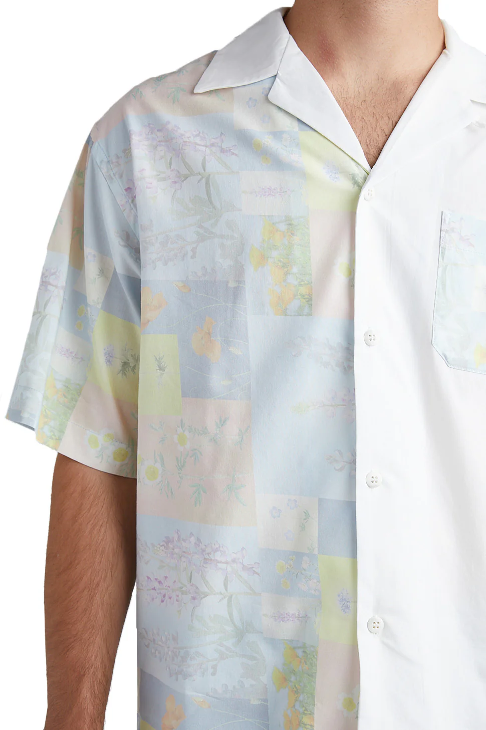 John Elliott Camp Shirt 'Super Bloom Grid' - Image 4