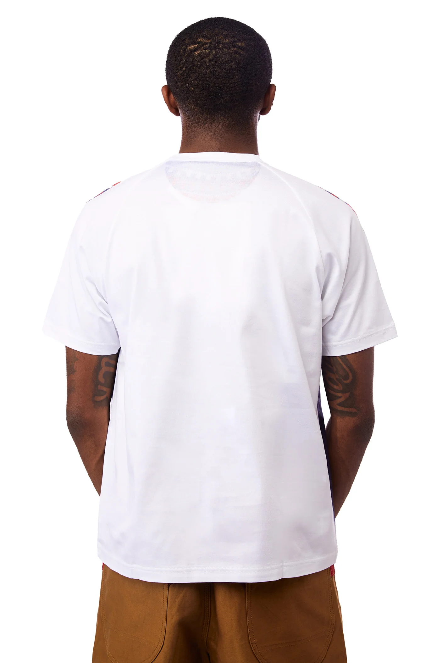 Junya Watanabe Sweater Print Tee 'White/Navy' - Image 3