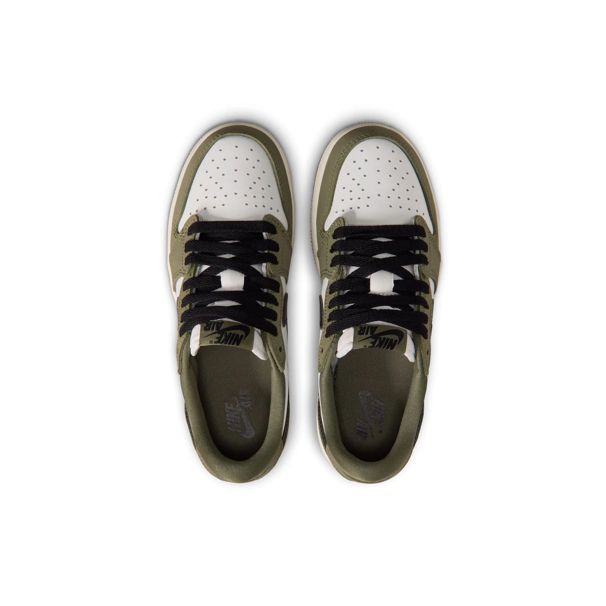 Kids Air Jordan 1 Retro Low 'Medium Olive/Black/Summit White' - Image 3