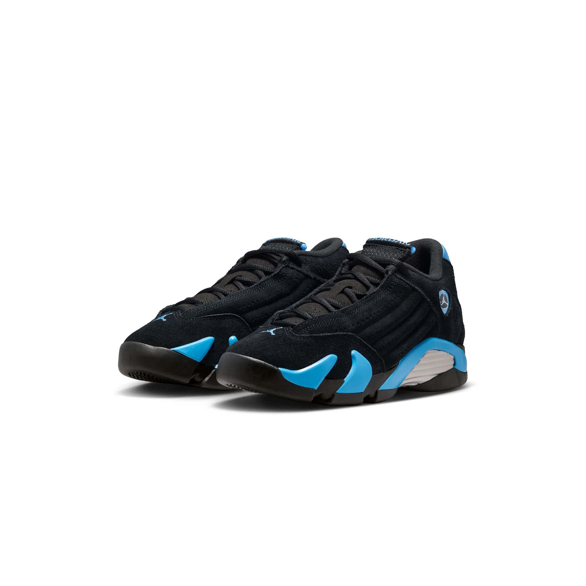Kids Air Jordan 14 Retro 'Black/White/University Blue' - Image 2