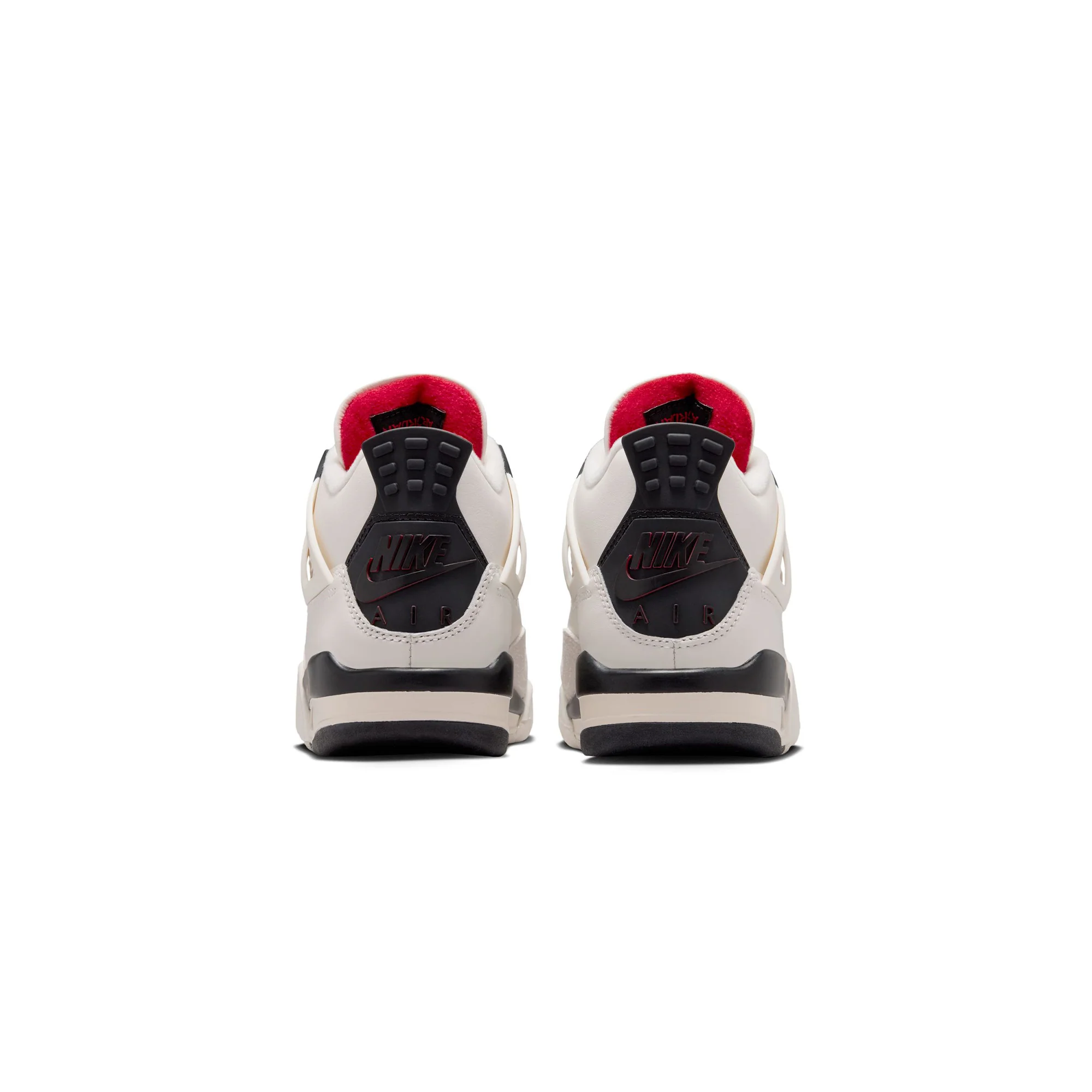 Kids Air Jordan 4 Retro OG FC 'Sail/Black/University Red' - Image 4