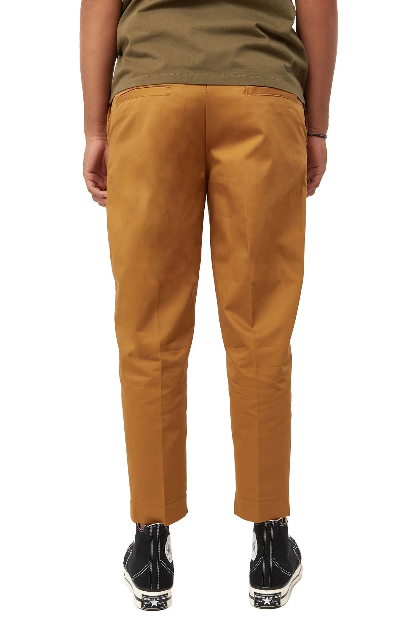 Maison Kitsune Mens Camel Pants - Image 3
