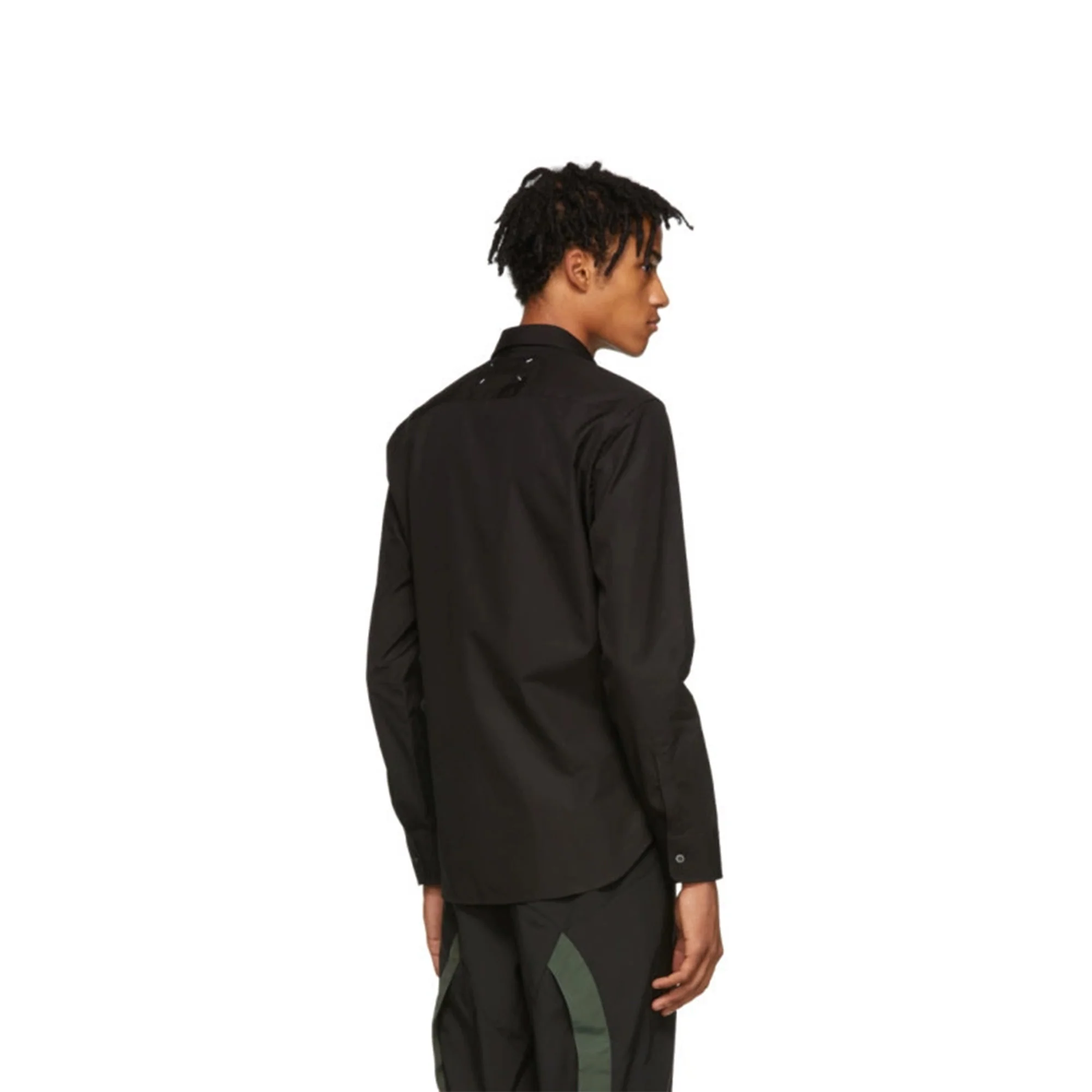 Maison Margiela Contrast PVC Pocket Shirt 'Black' - Image 2