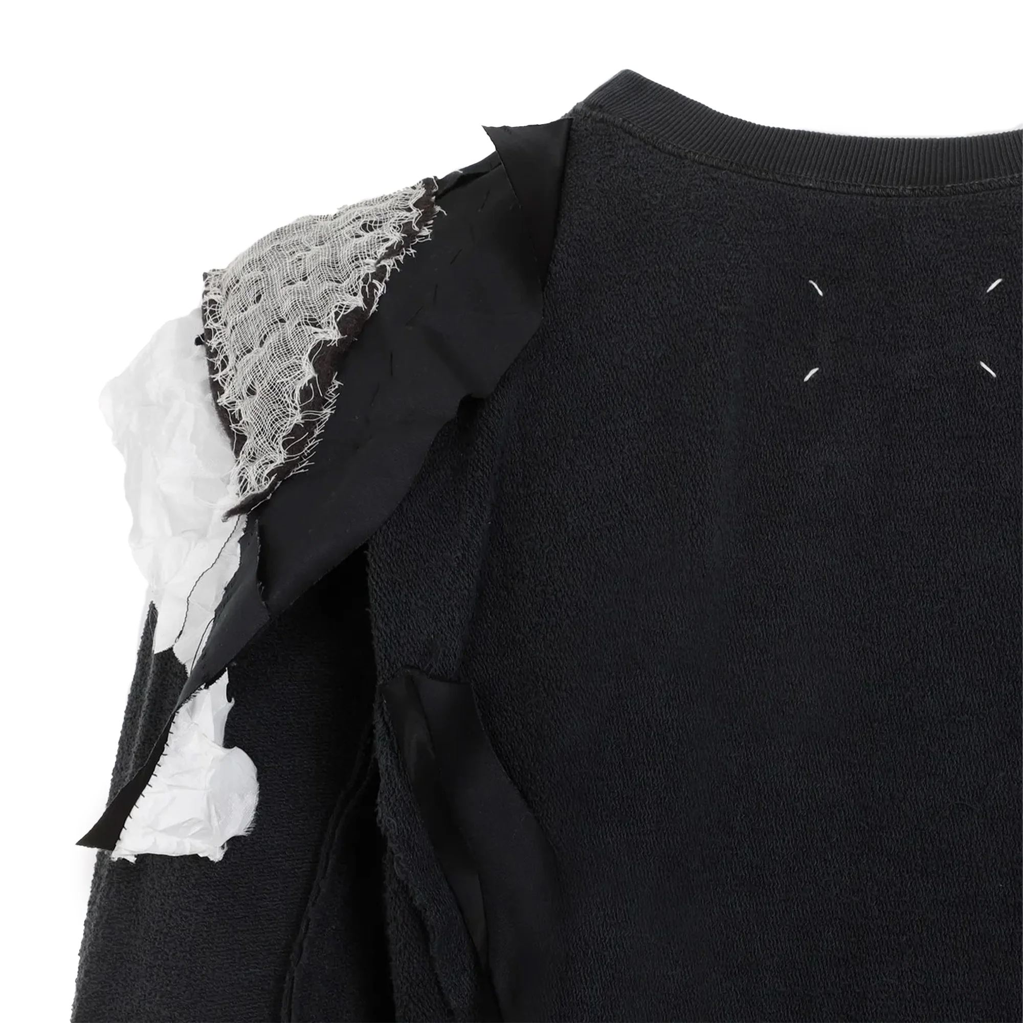 Maison Margiela Distressed Paneled Top 'Charcoal' - Image 4