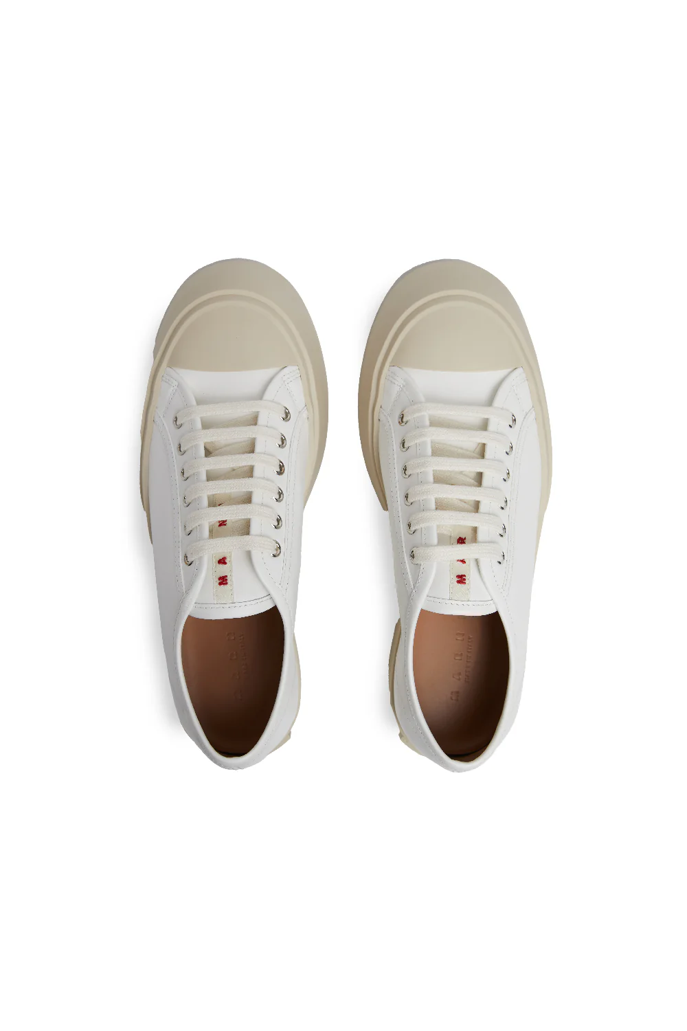 Marni Nappa Leather Pablo Sneaker 'Lily White' - Image 3
