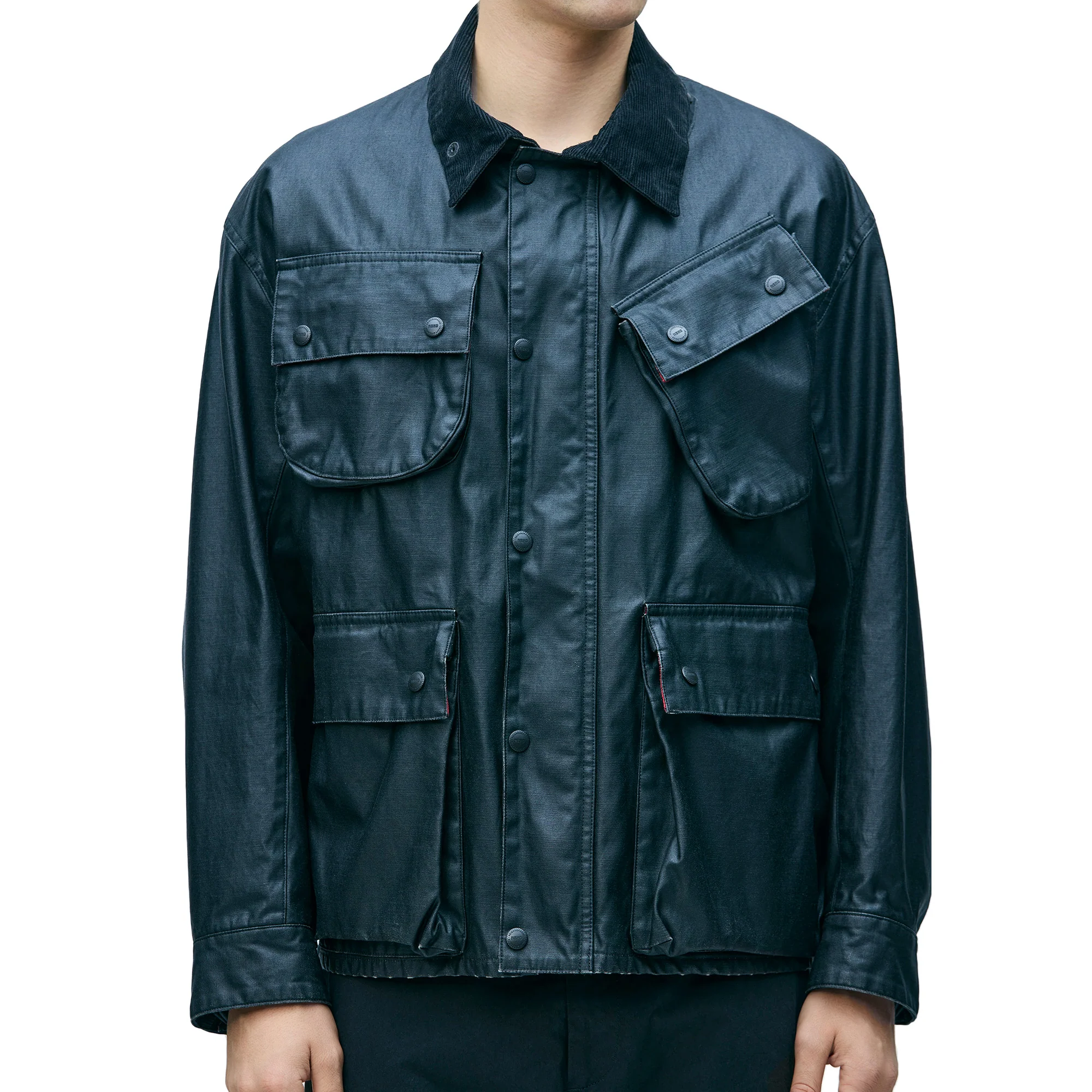Neighborhood Coated Field Jacket 'Navy' - Image 2