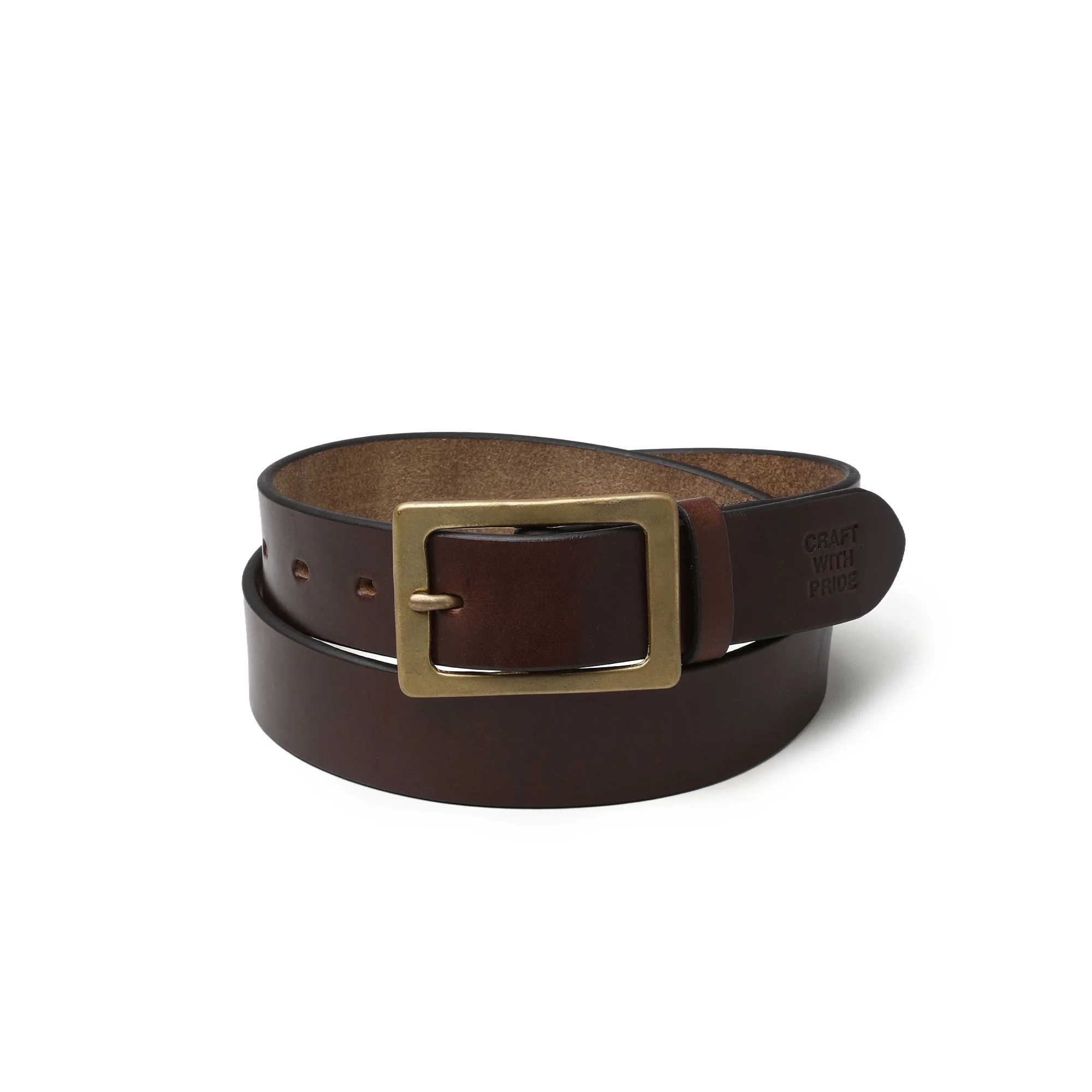 Neighborhood Cow Leather Belt 'Brown'
