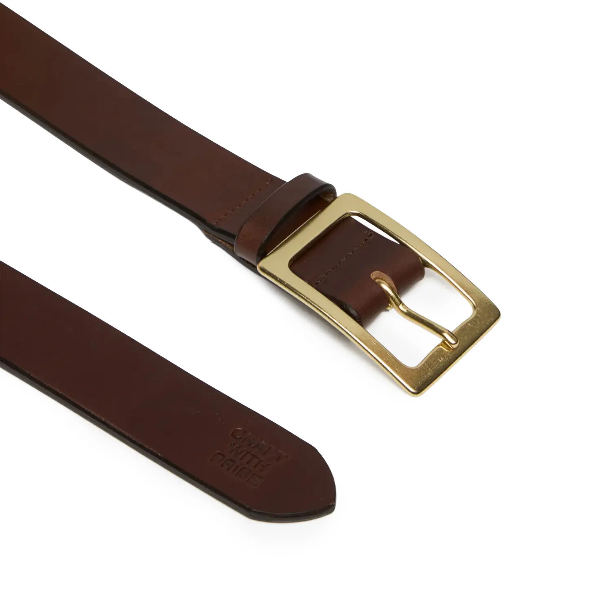 Neighborhood Cow Leather Belt 'Brown' - Image 3