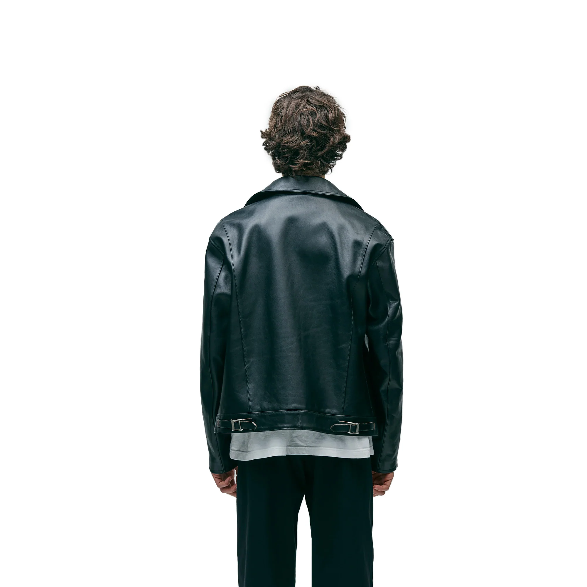 Neighborhood Leather Riders Jacket 'Black' - Image 3