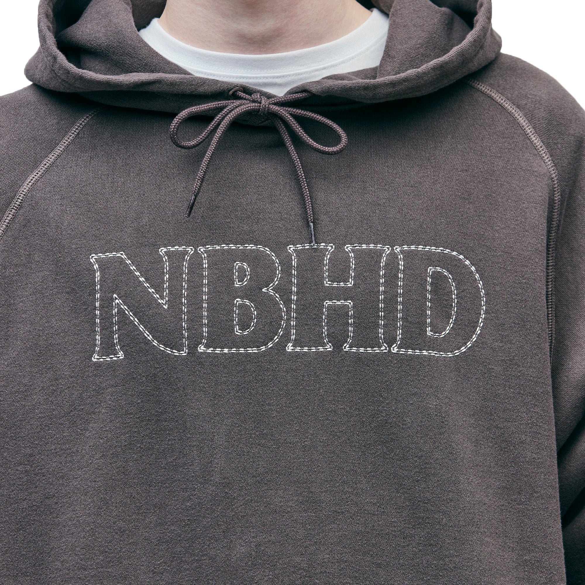Neighborhood Pigment Dyed Hoodie 'Black' - Image 3