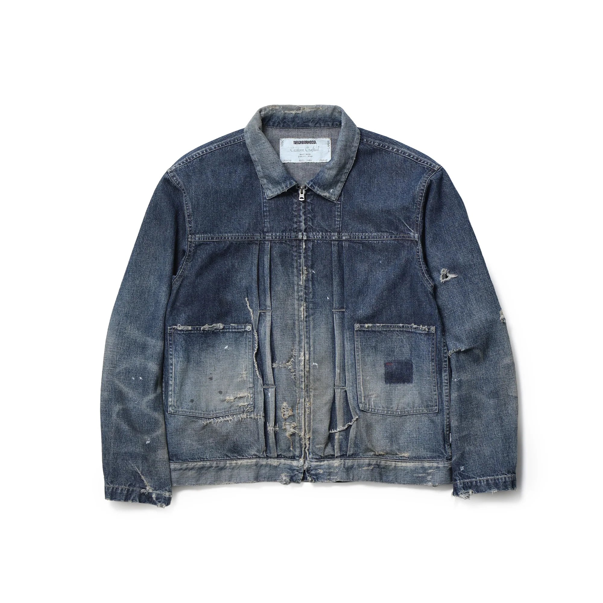 Neighborhood Savage LW Denim Zip Jacket 'Indigo'