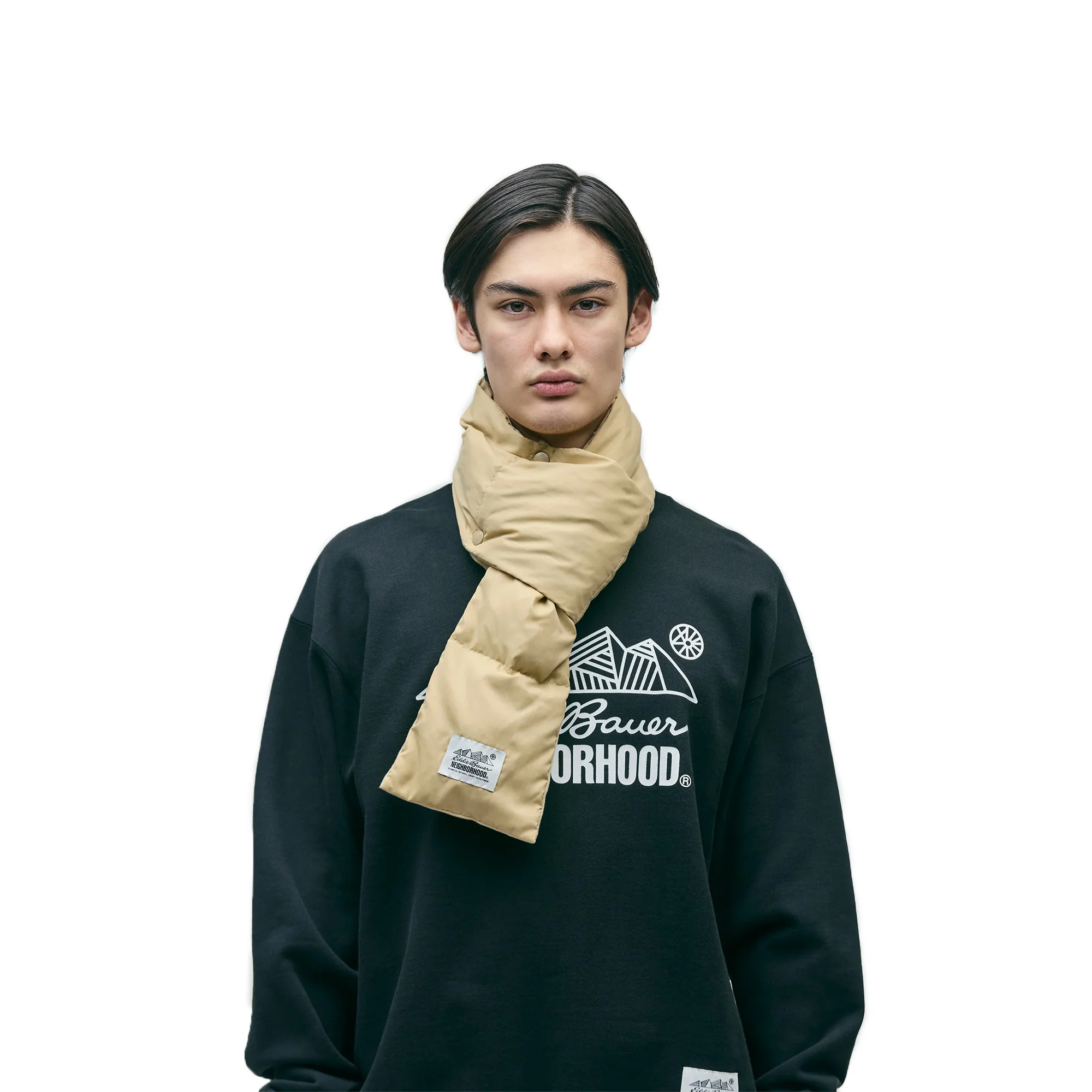 Neighborhood x Eddie Bauer Down Muffler 'Beige' - Image 3