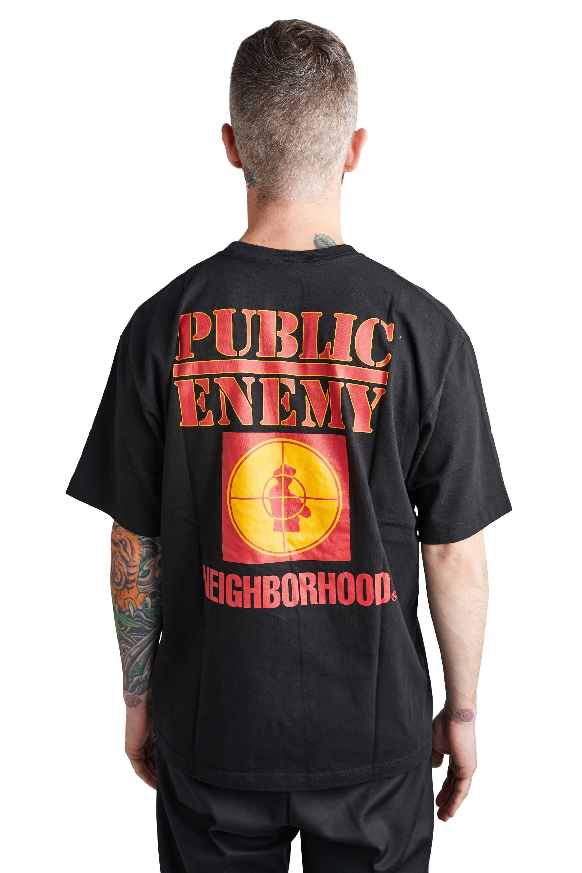Neighborhood x Public Enemy Tee SS-1 'Black' - Image 3