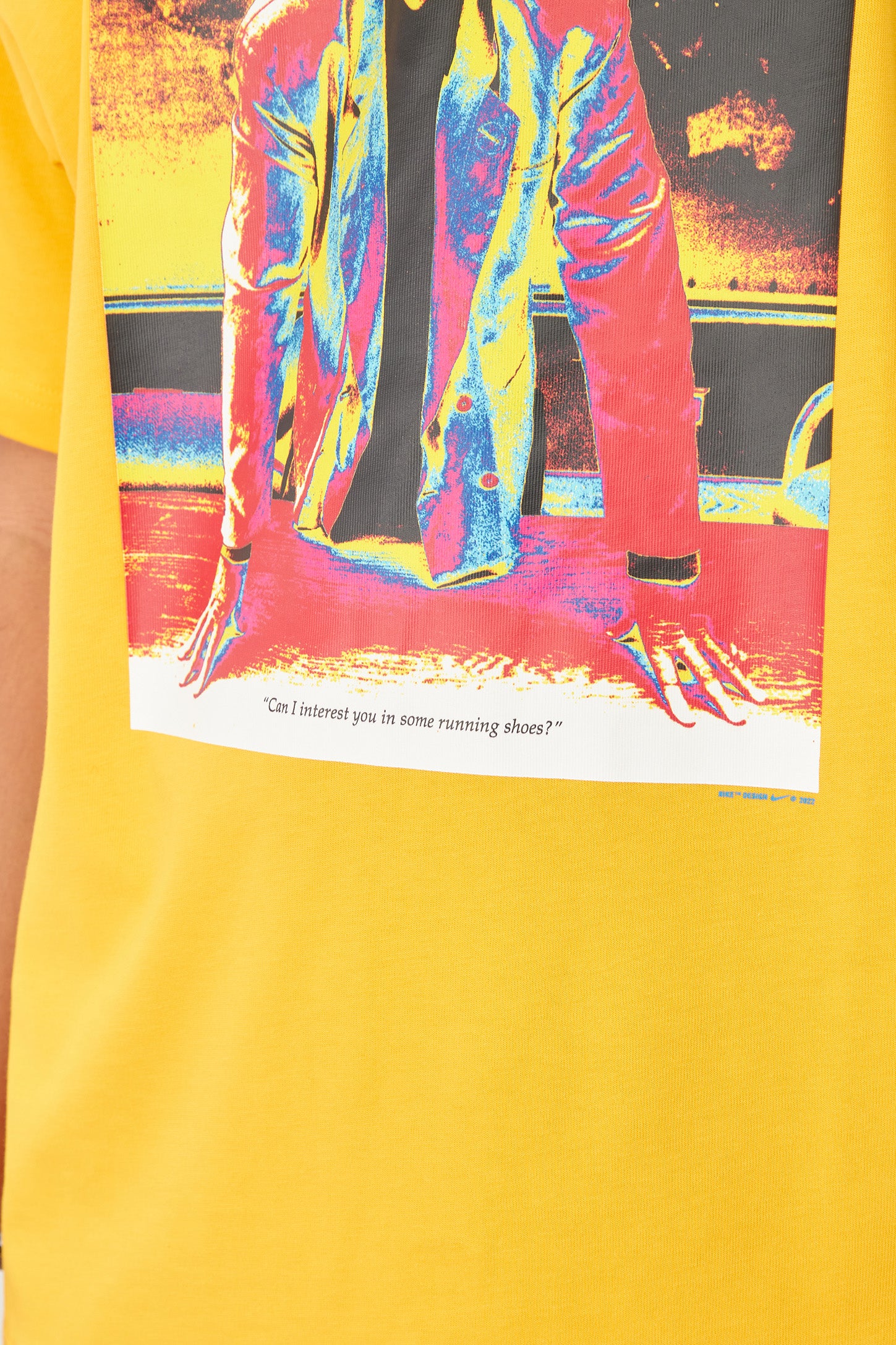 Nike Mens Fearless Phil Tee 'University Gold' - Image 4