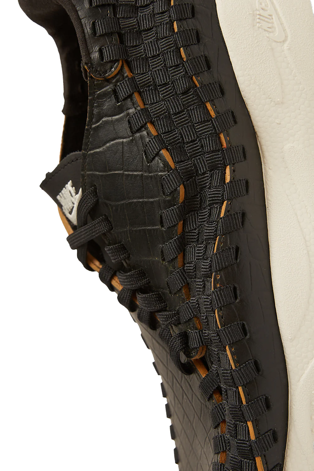 Womens Nike Air Footscape Woven Premium 'Black/Pale Ivory' - Image 4