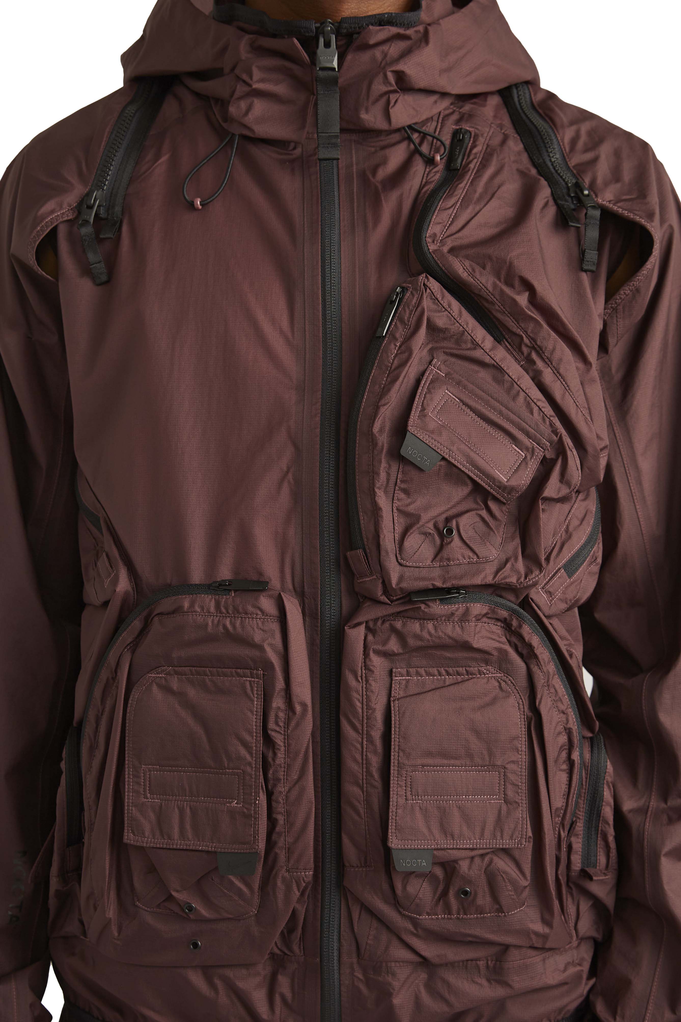 Nike x Nocta M NRG Track Jacket 'Dark Wine/Black' - Image 4