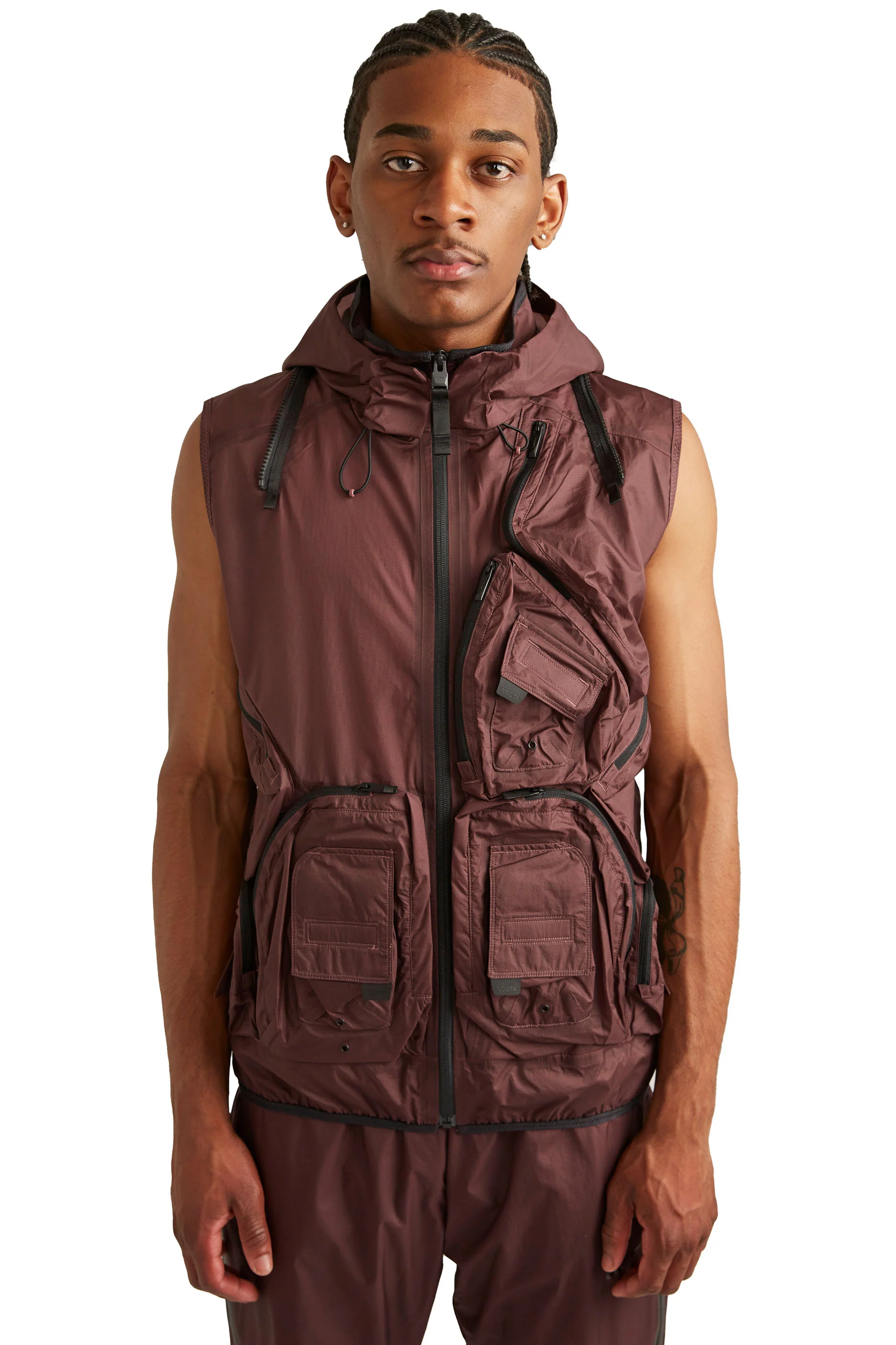 Nike x Nocta M NRG Track Jacket 'Dark Wine/Black' - Image 5