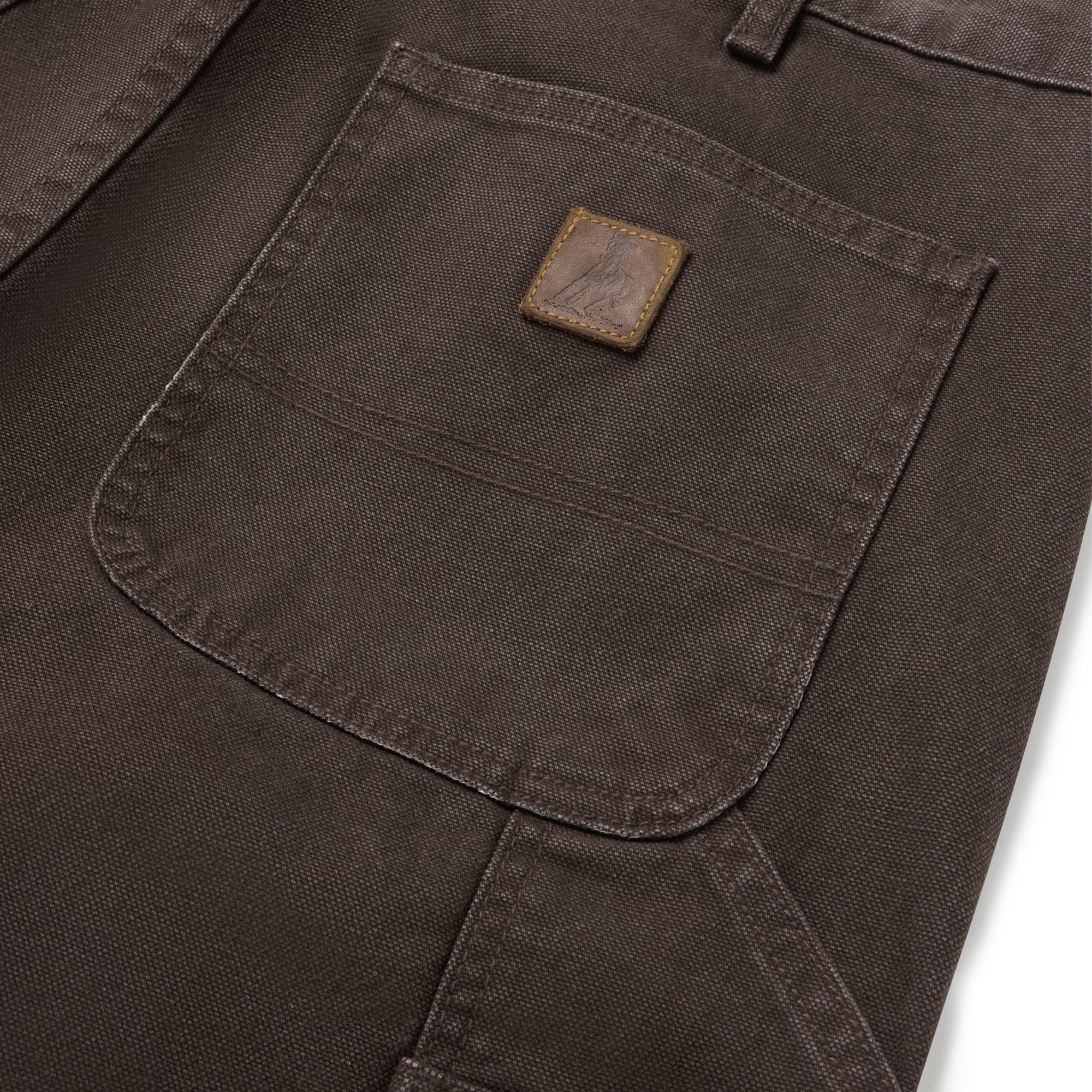 One of These Days Canvas Double Knee Pants 'Washed Brown' - Image 3