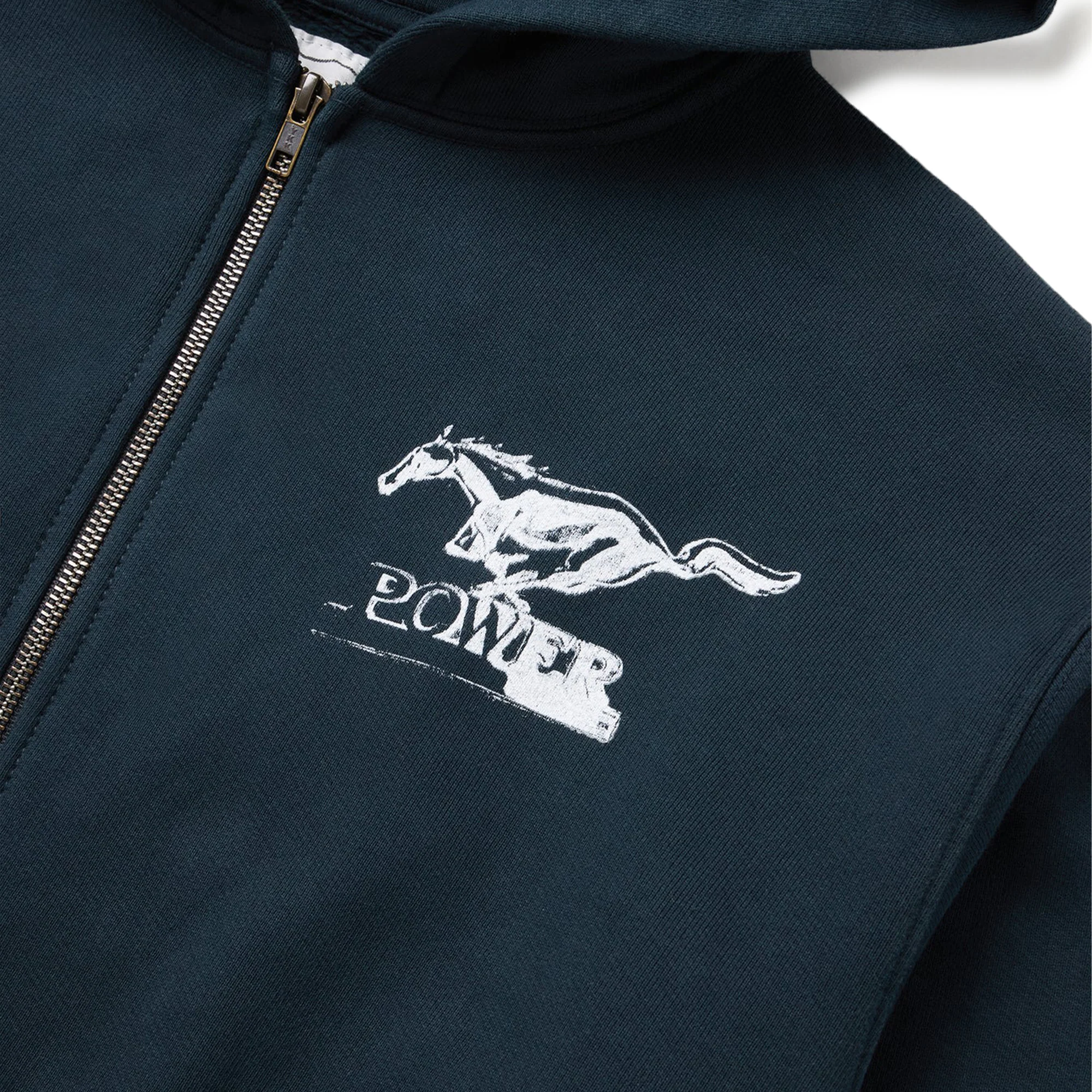 One of These Days Mustang Cross Zip Hoodie 'Washed Black' - Image 3