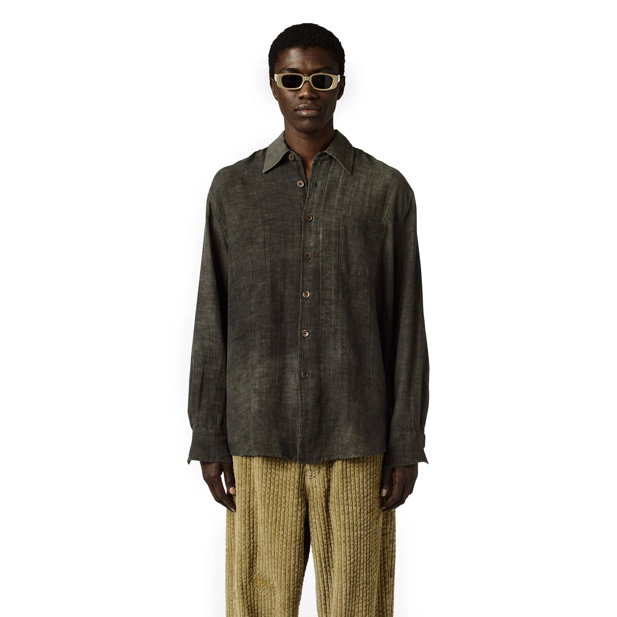 Our Legacy Sparse Cotton Above Shirt 'Dark Cloud' - Image 2