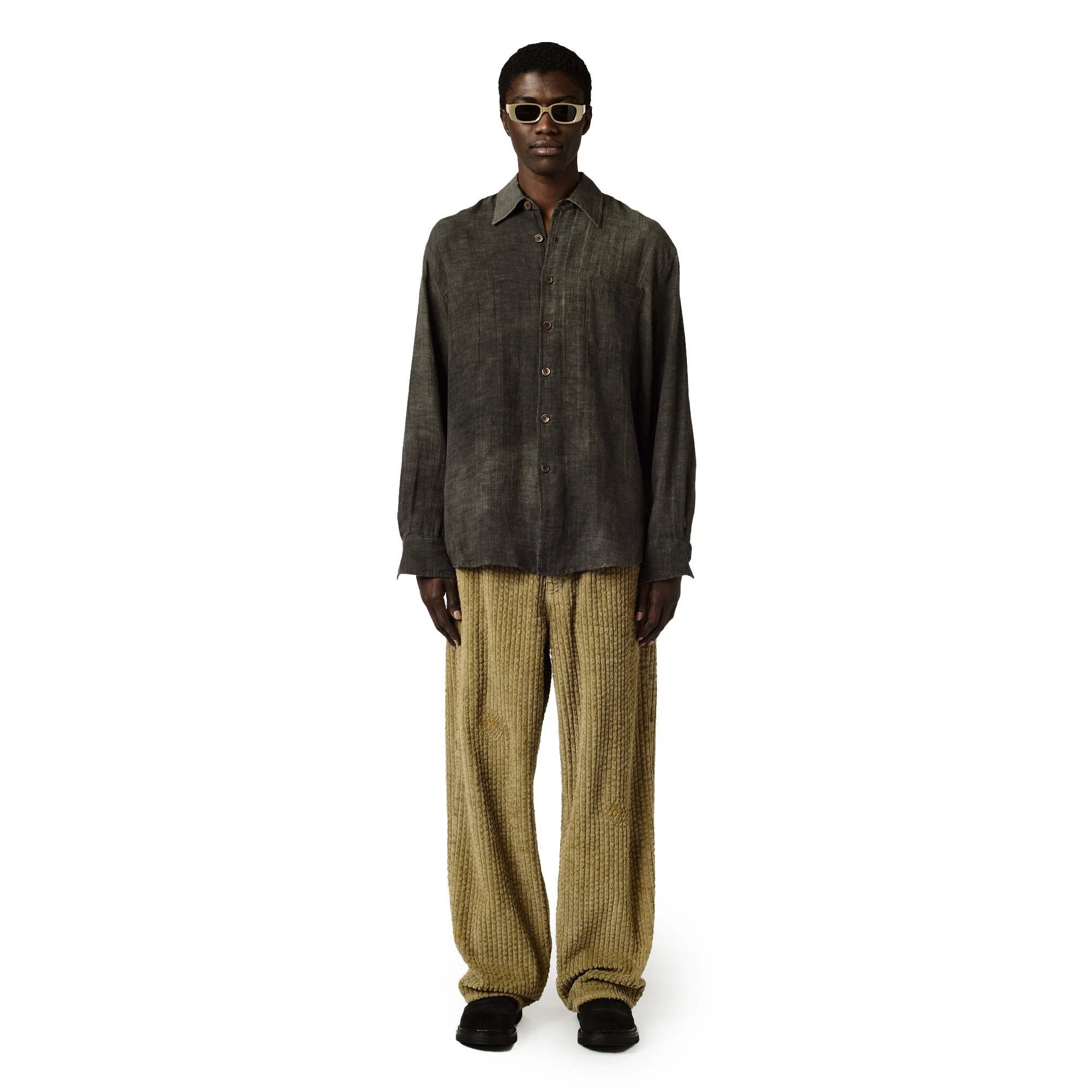 Our Legacy Sparse Cotton Above Shirt 'Dark Cloud' - Image 3