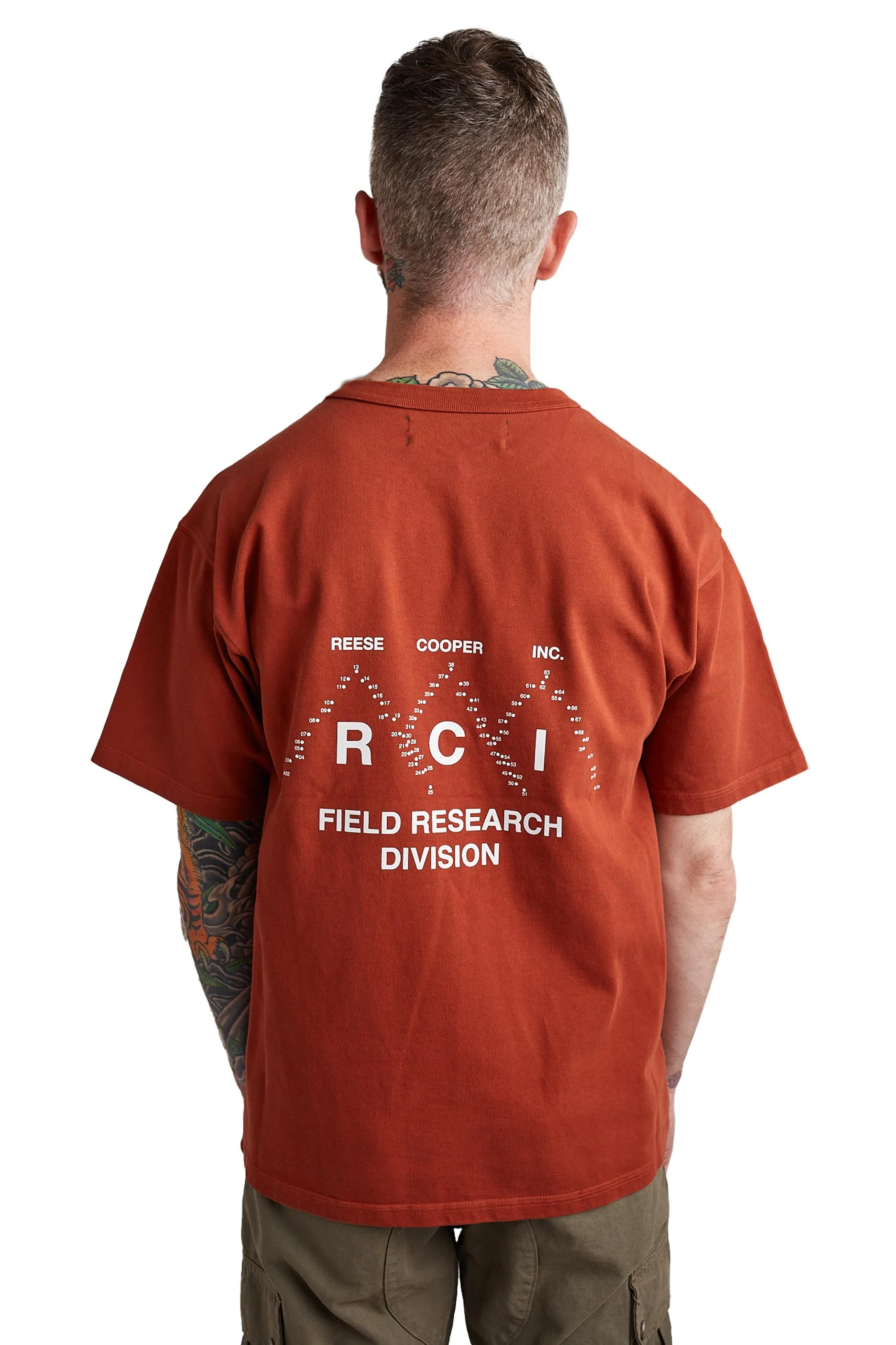 Reese Cooper Field Research Division Tee 'Burnt Orange' - Image 3
